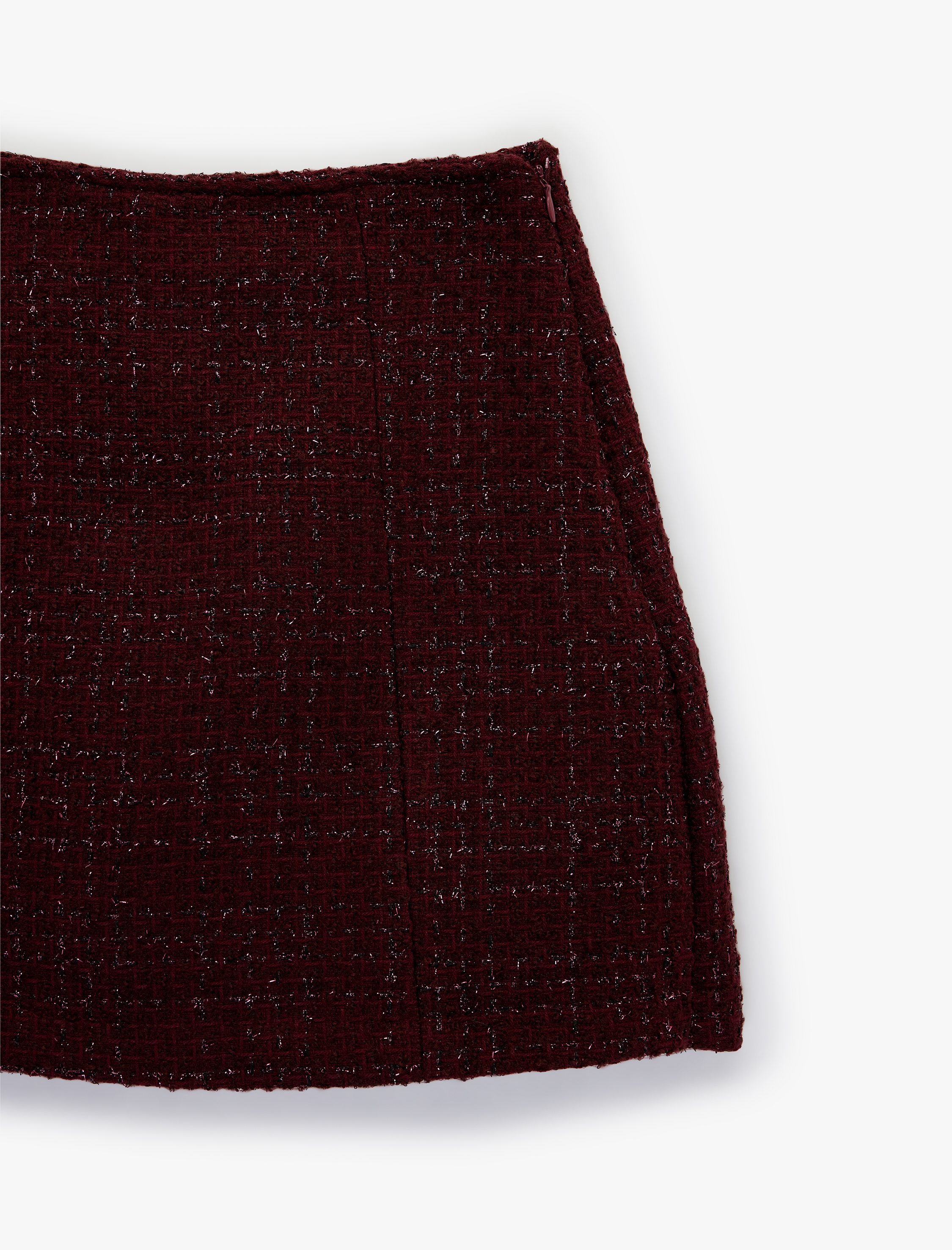   Dar Kesim Mini Tüvit Şort Etek