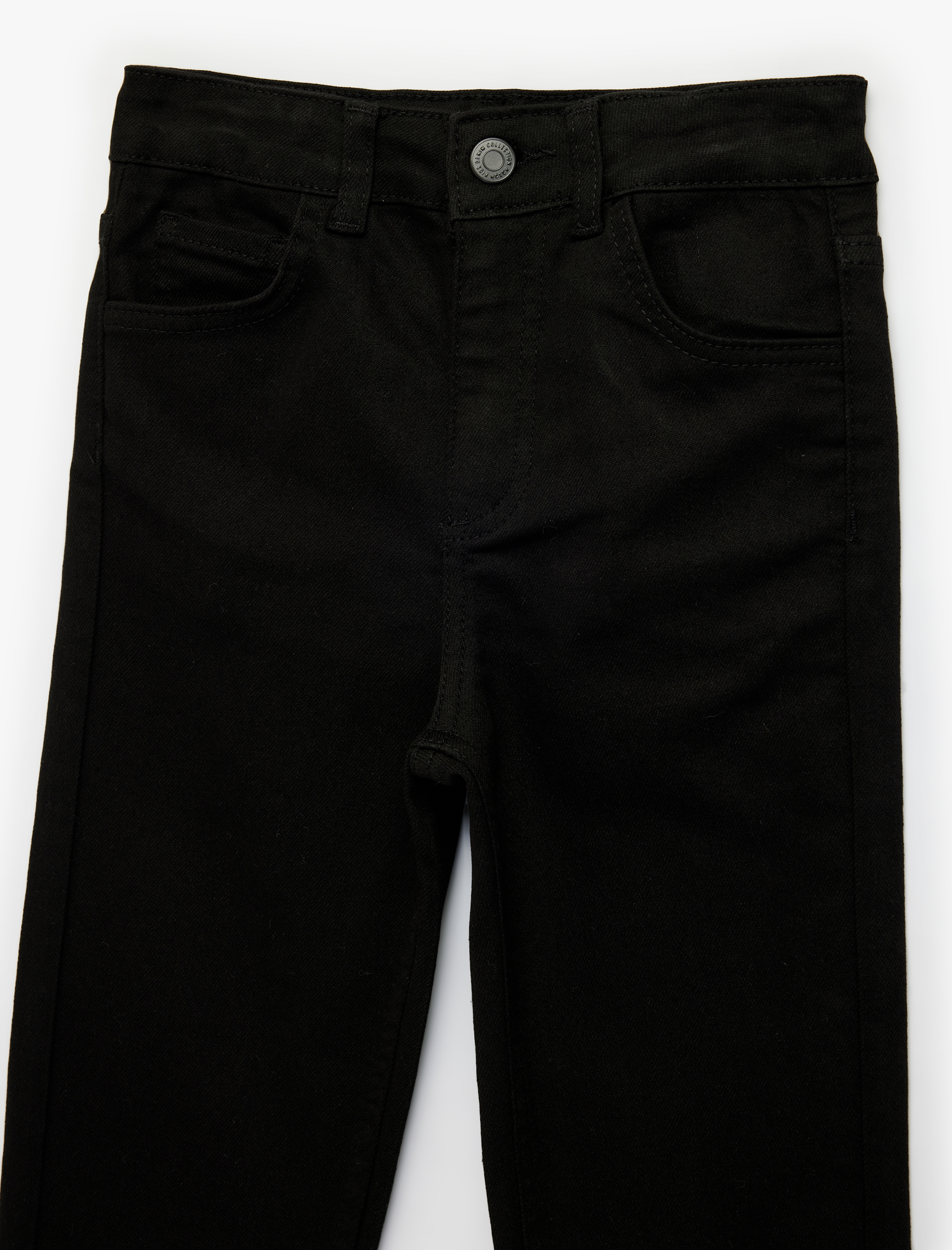  Erkek Çocuk Pamuklu Beli Ayarlanabilir Lastikli Jean Pantolon