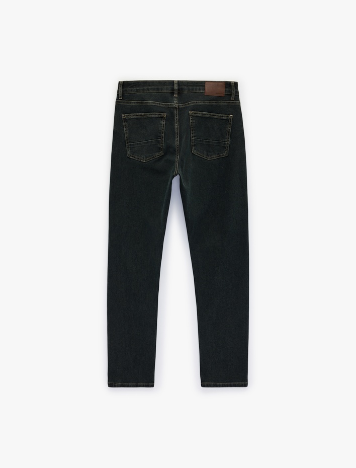  Pamuklu Slim Fit Denim Pantolon - Slim Fit Jeans