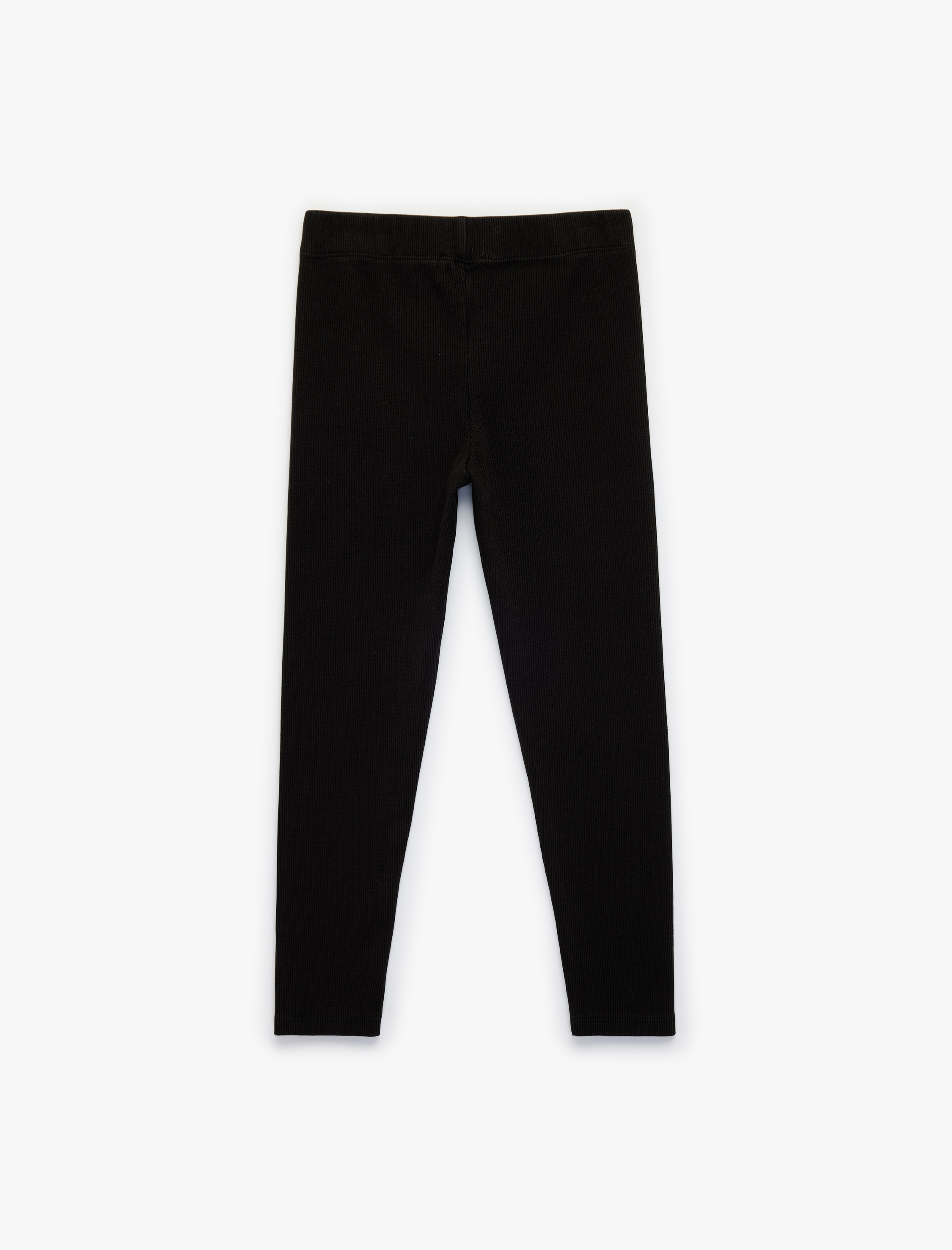  Kız Çocuk Pamuklu Dar Kalıp Fitilli Tayt