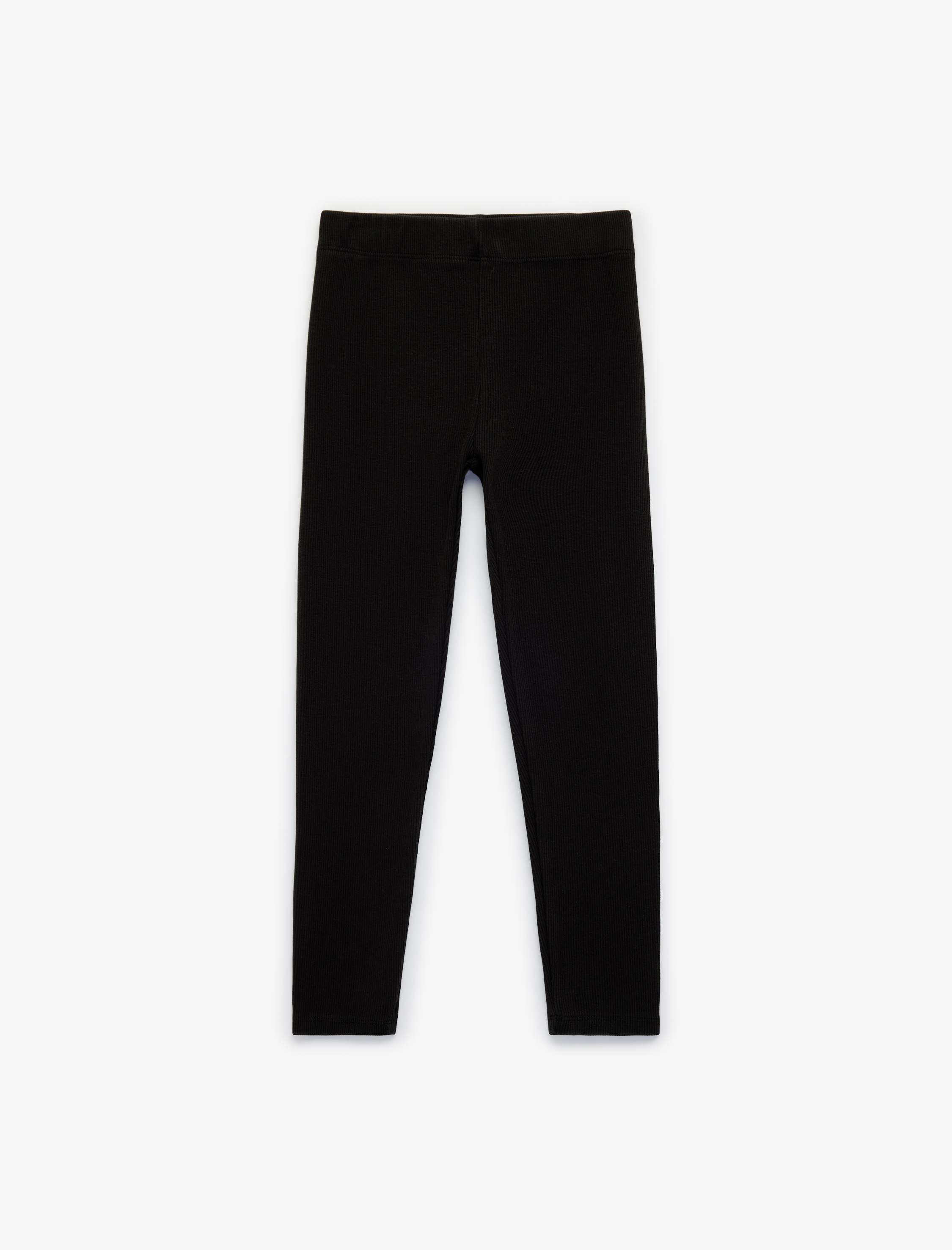  Kız Çocuk Pamuklu Dar Kalıp Fitilli Tayt