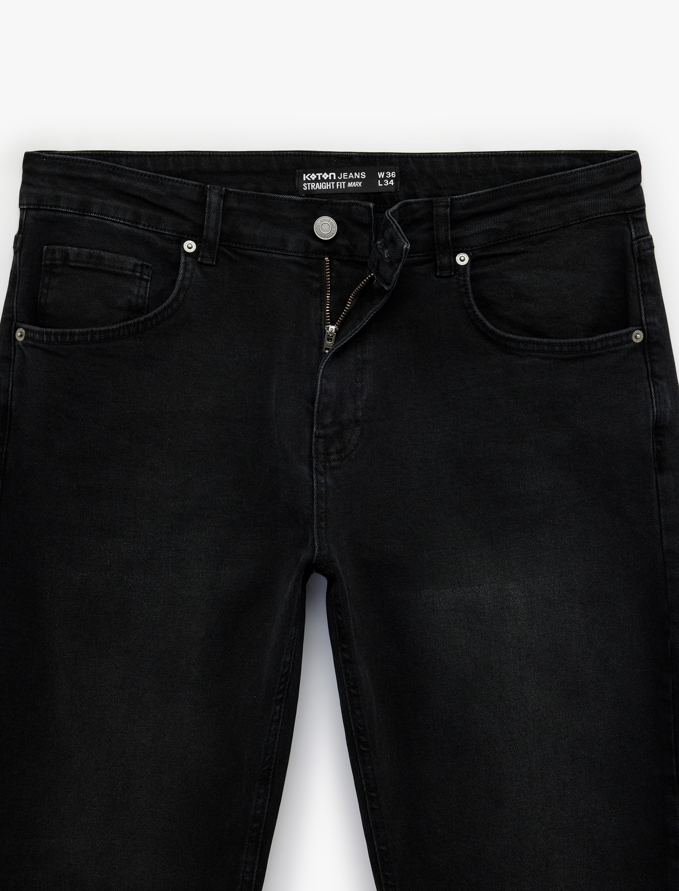   Cepli Düz Paça Straight Fit Jean Pantolon - Straight Fit Jeans