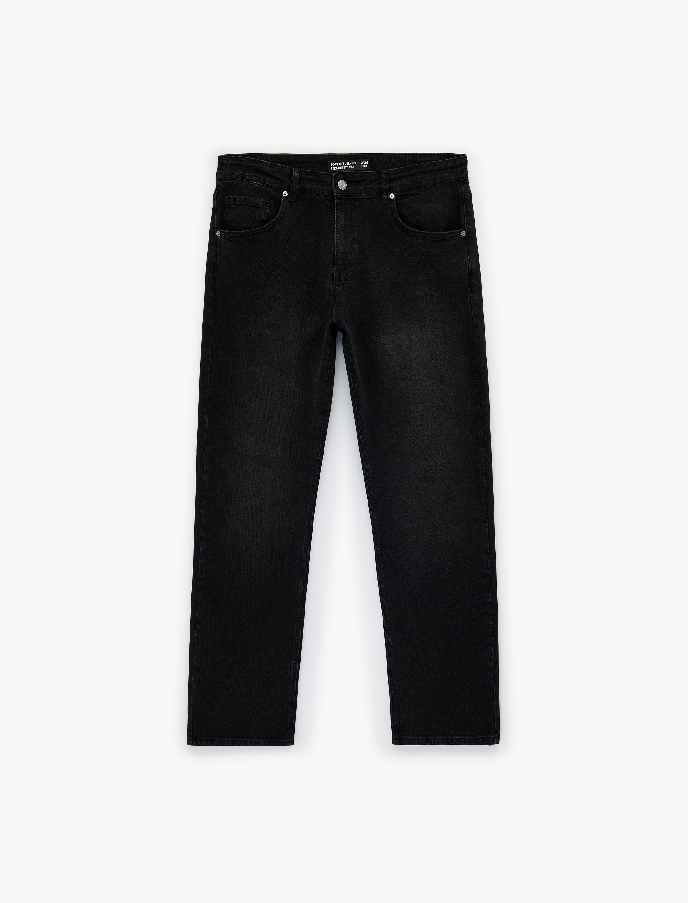   Cepli Düz Paça Straight Fit Jean Pantolon - Straight Fit Jeans