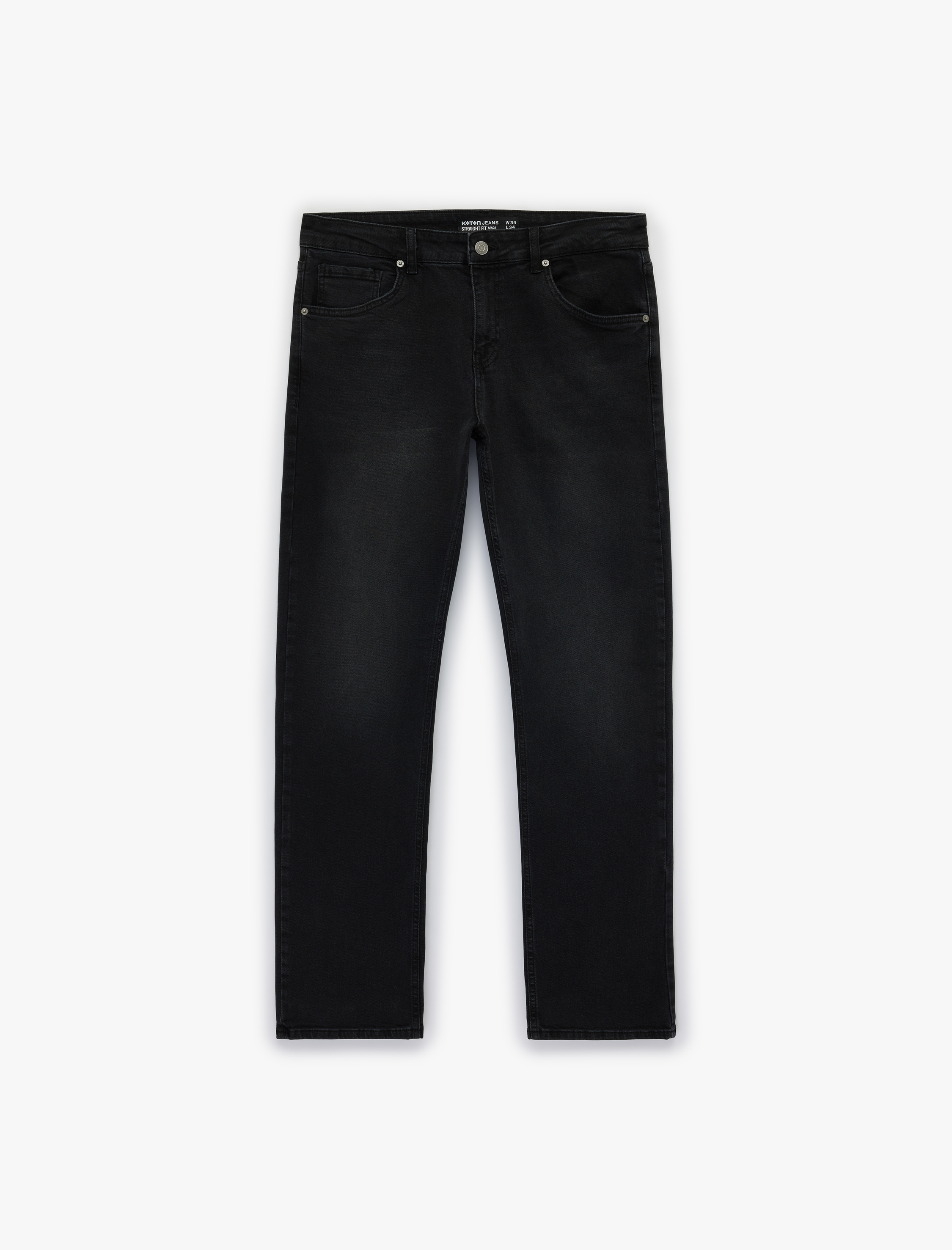   Cepli Düz Paça Straight Fit Jean Pantolon - Straight Fit Jeans
