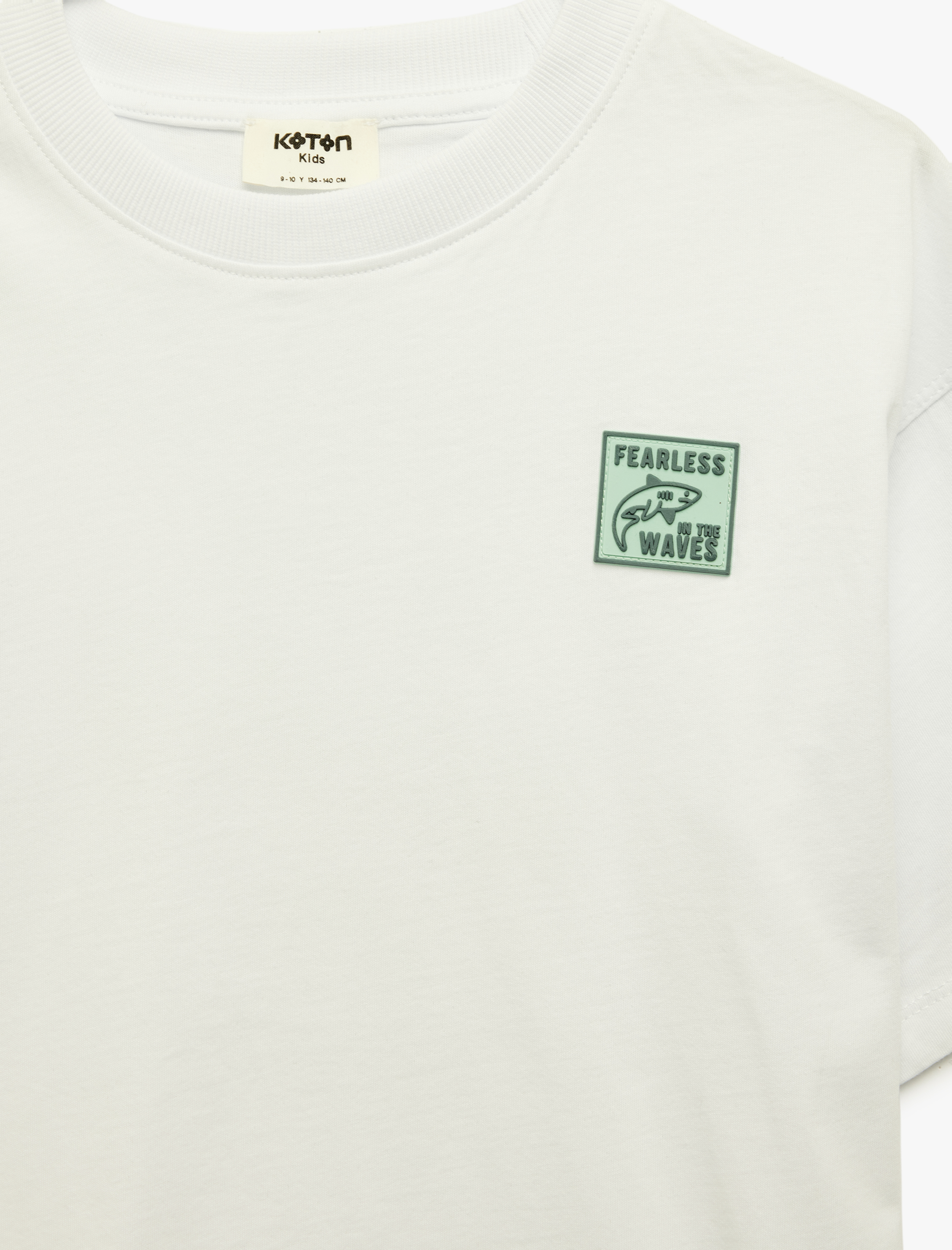  Erkek Çocuk Pamuklu Baskılı Kısa Kollu Bisiklet Yaka Oversize Tişört