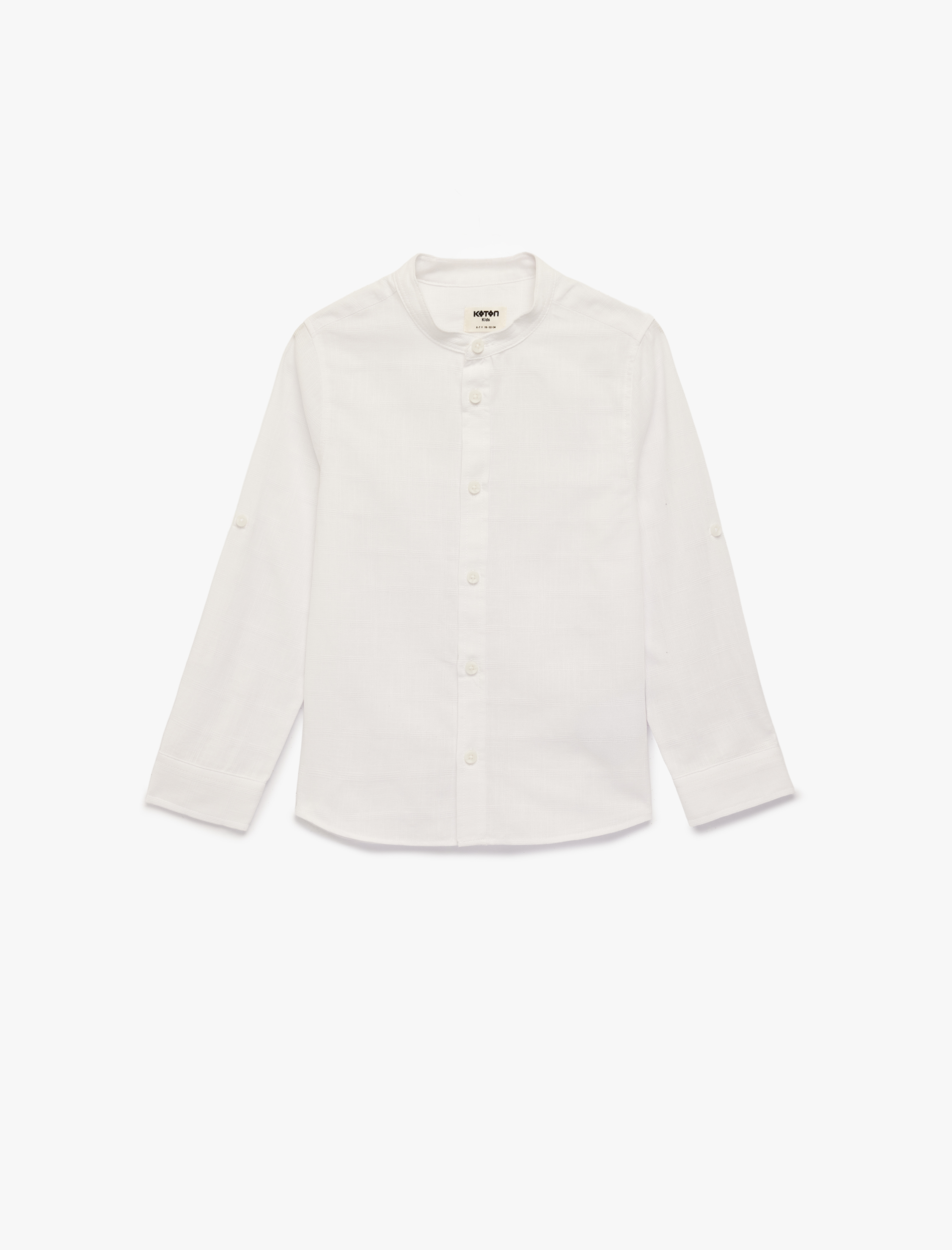  Erkek Çocuk Uzun Kollu Hakim Yaka Pamuklu Gömlek