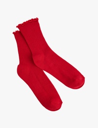 Soket Çorap Fırfır Detaylı