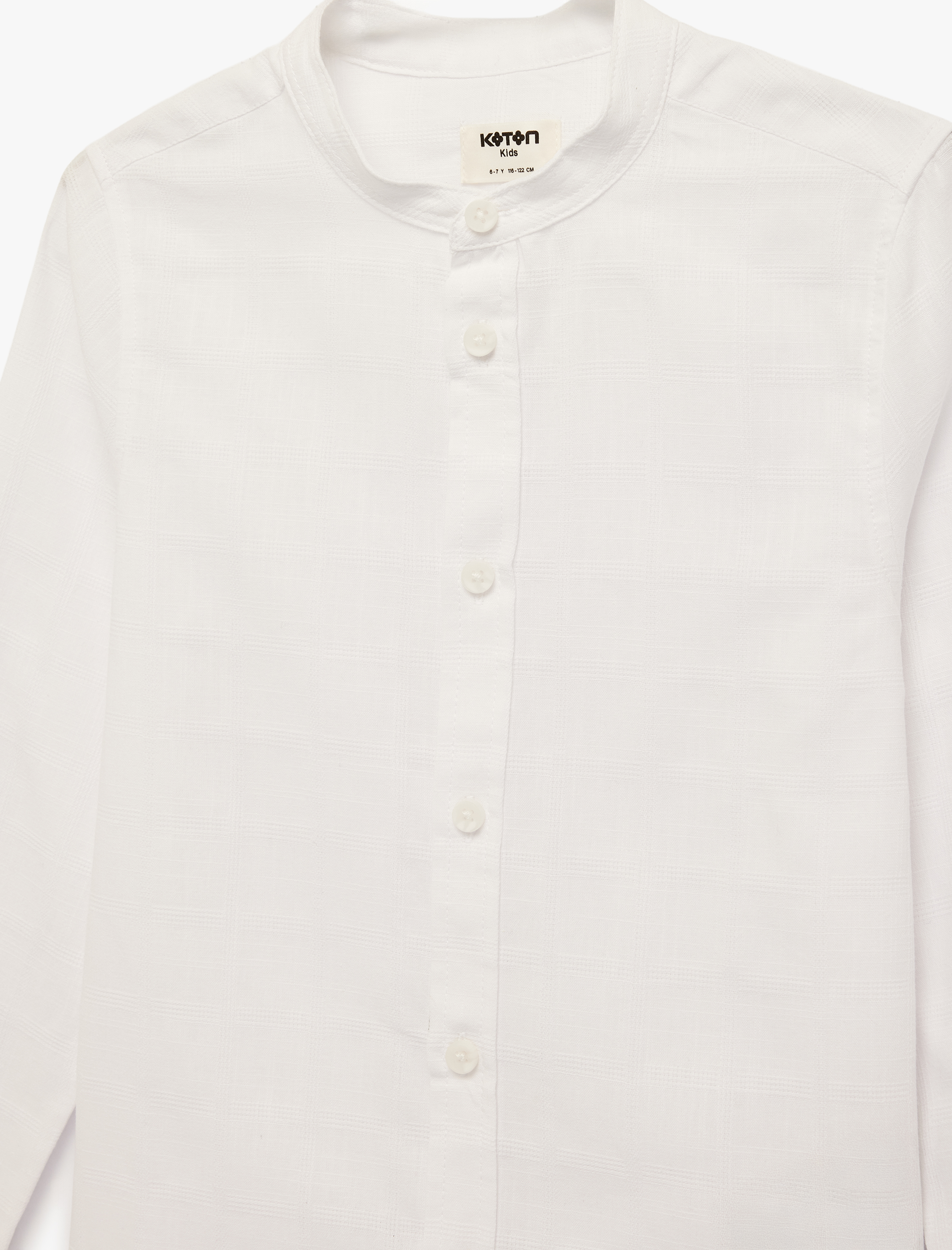  Erkek Çocuk Uzun Kollu Hakim Yaka Pamuklu Gömlek