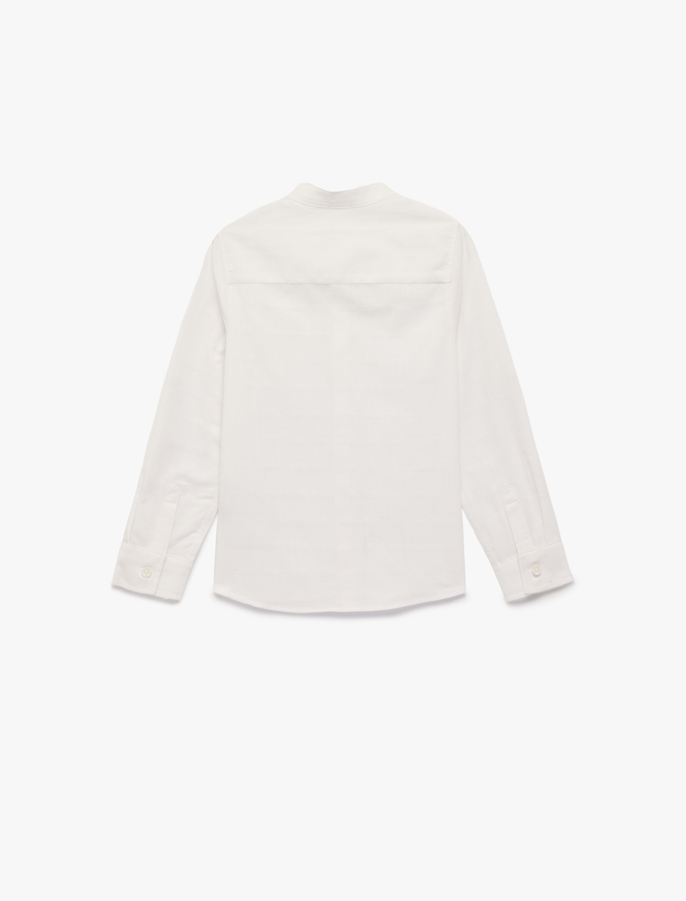  Erkek Çocuk Uzun Kollu Hakim Yaka Pamuklu Gömlek