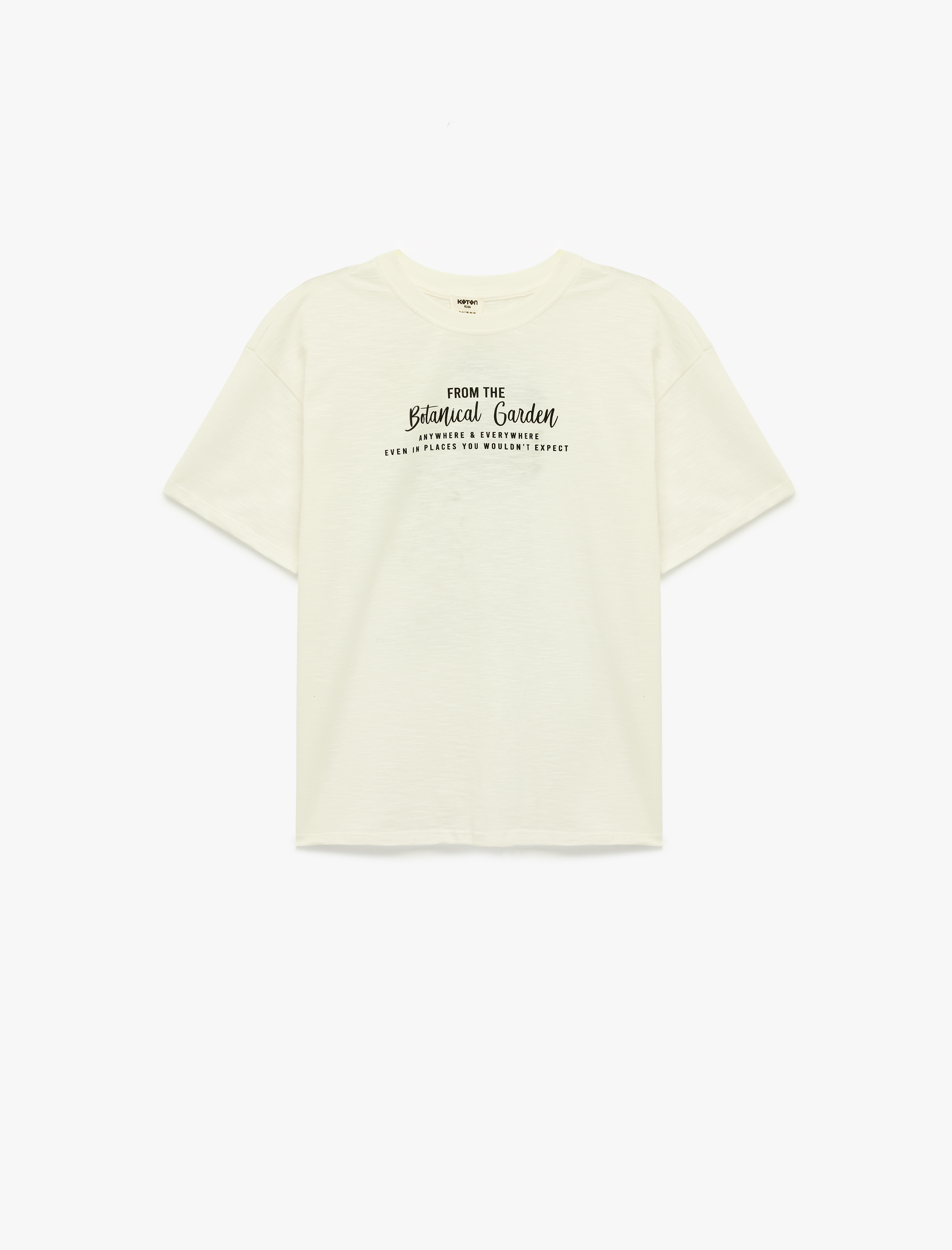  Erkek Çocuk Pamuklu Kısa Kollu Bisiklet Yaka Baskılı Oversize Tişört