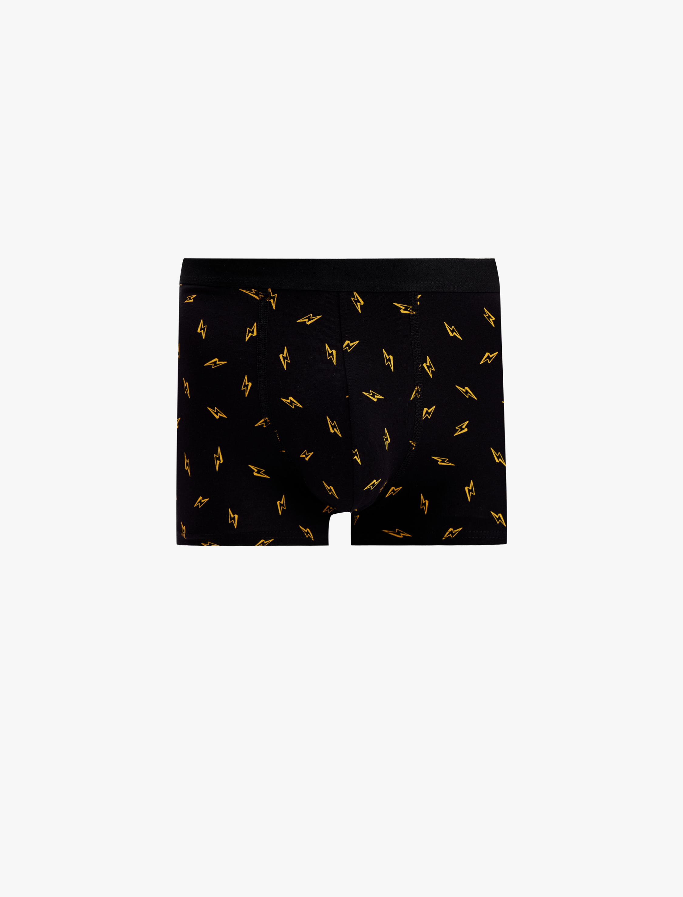   Lastik Detaylı Baskılı Pamuklu 3'lü Boxer Seti