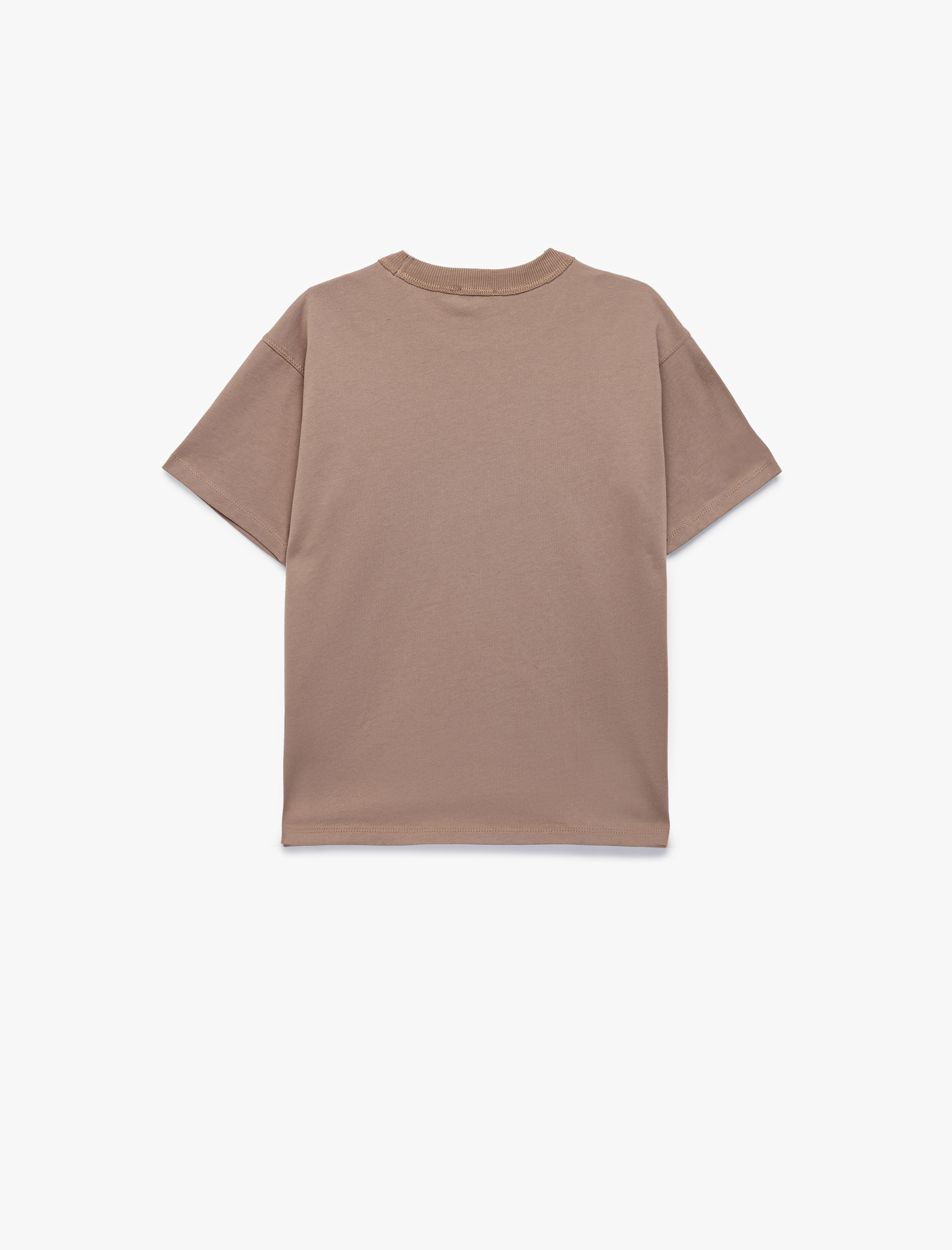  Erkek Çocuk Bisiklet Yaka Kısa Kollu Baskılı Pamuklu Tişört