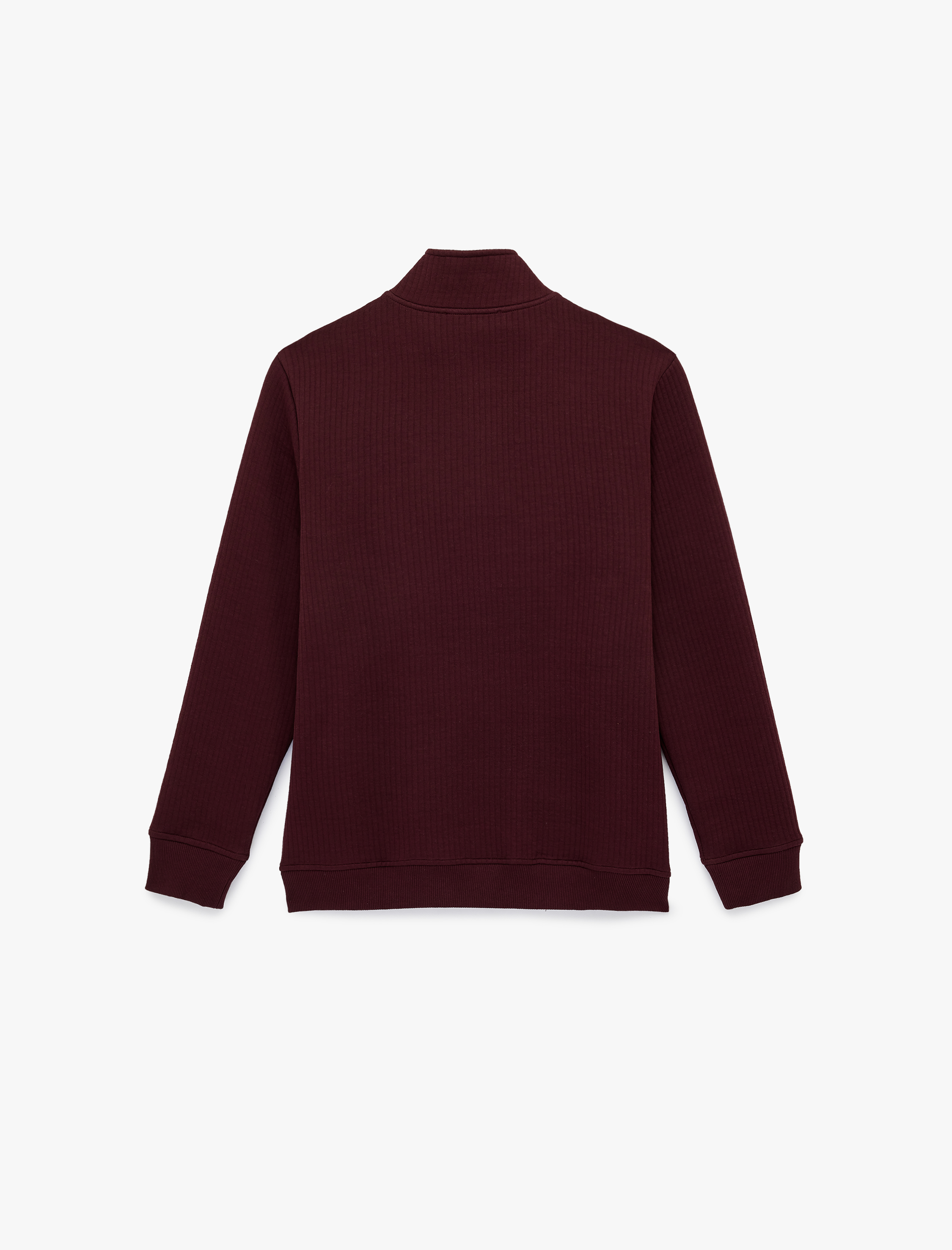   Regular Fit Uzun Kollu Yarım Fermuarlı Sweatshirt