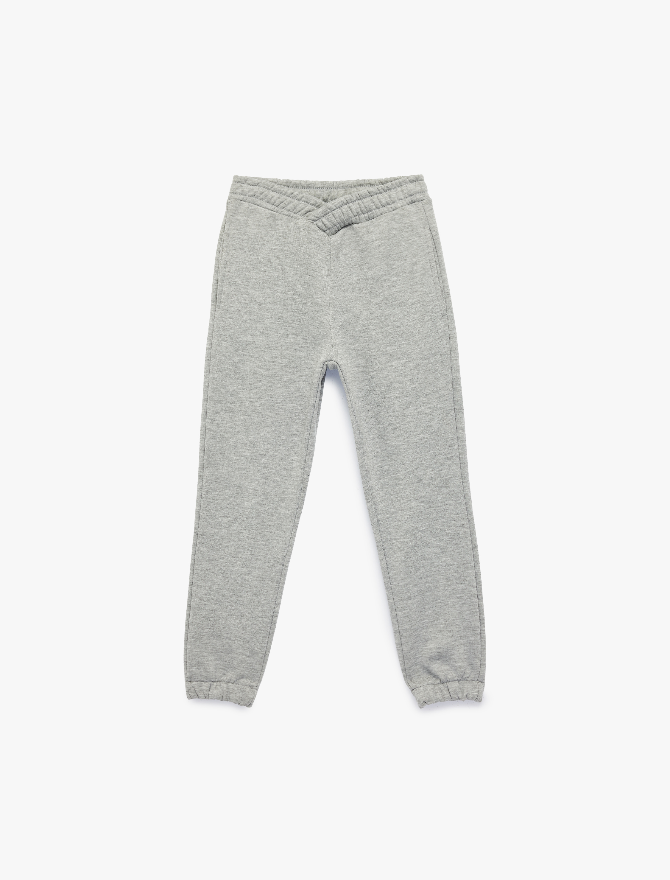  Kız Çocuk Beli Lastikli Rahat Kesim Jogger Eşofman Altı