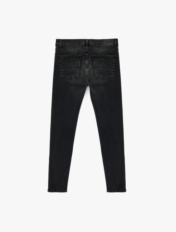  Normal Bel Pamuklu Super Skinny Fit Jean Pantolon - Justin Jean