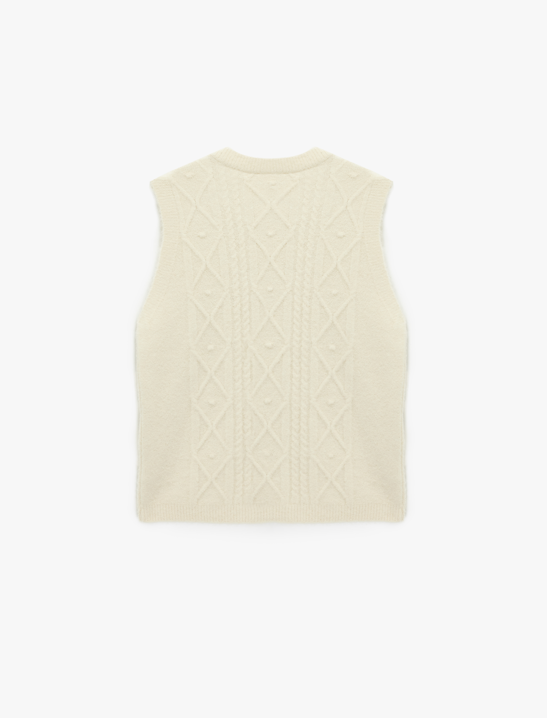   Bisiklet Yaka Saç Örgü Süveter