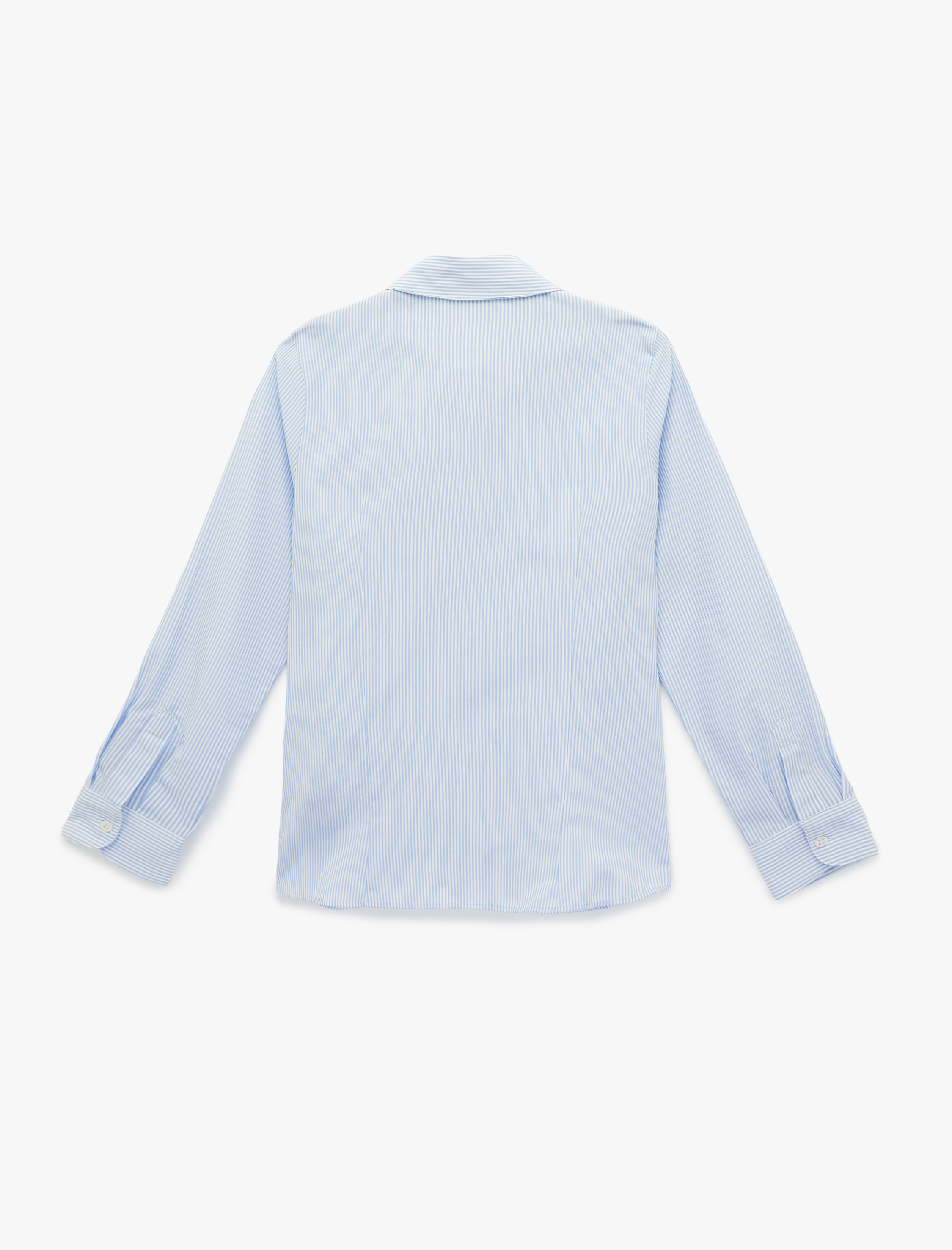   Regular Fit Uzun Kollu Klasik Yaka Çizgili Gömlek