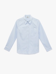 Regular Fit Uzun Kollu Klasik Yaka Çizgili Gömlek