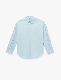 Klasik Yaka Uzun Kollu Düğmeli Gömlek