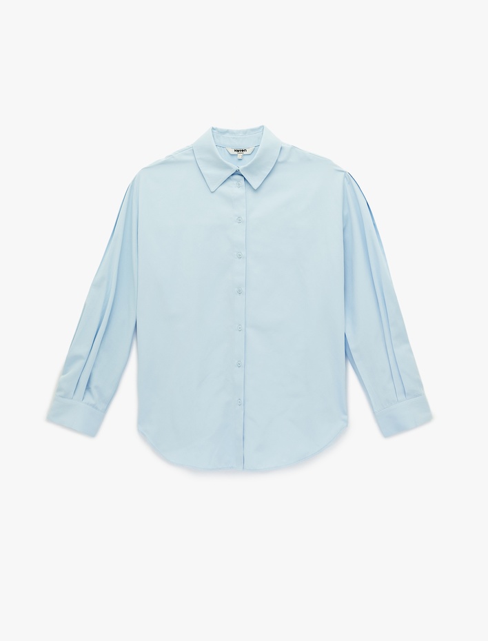  Klasik Yaka Uzun Kollu Düğmeli Gömlek