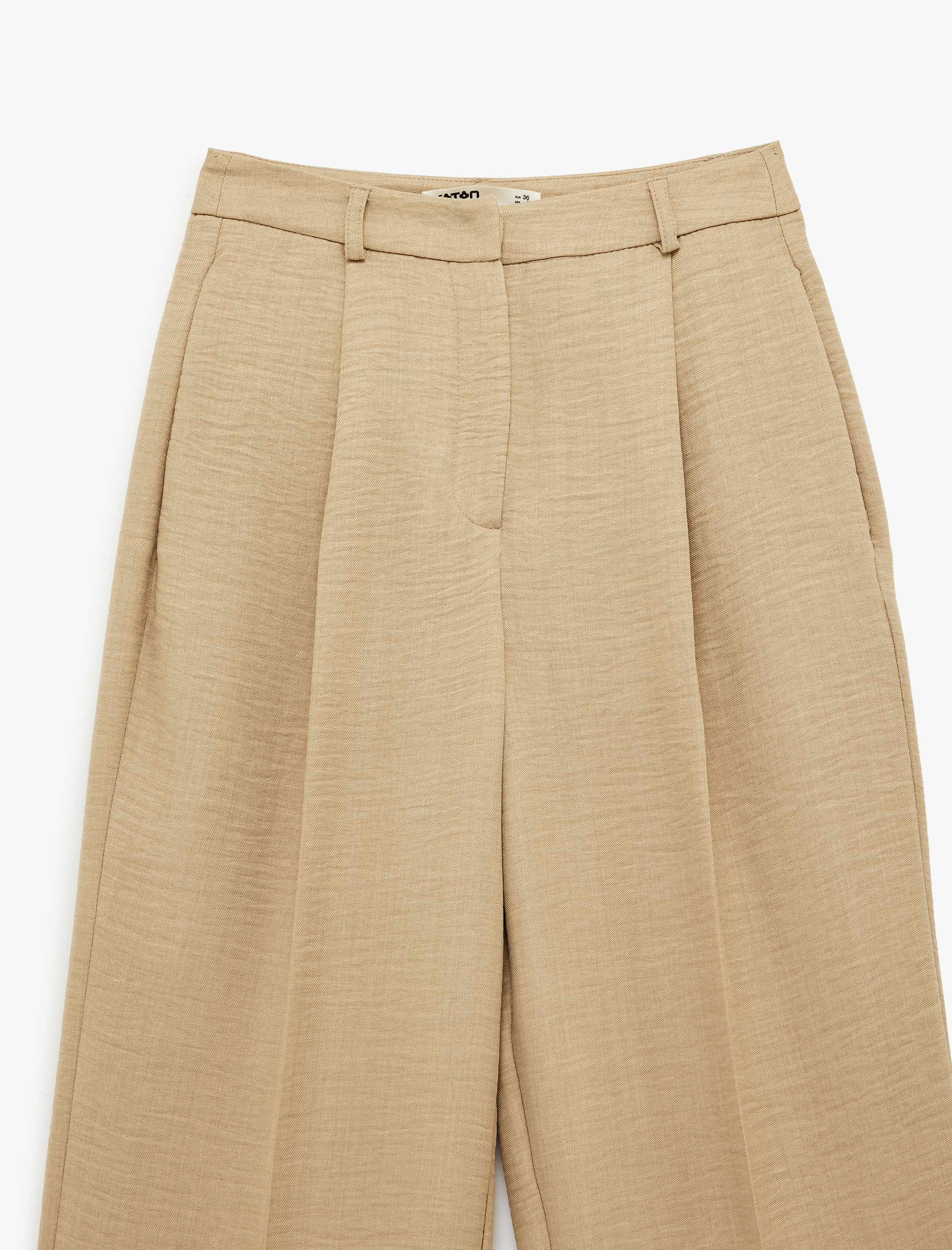   Yüksek Bel Pileli Havuç Pantolon