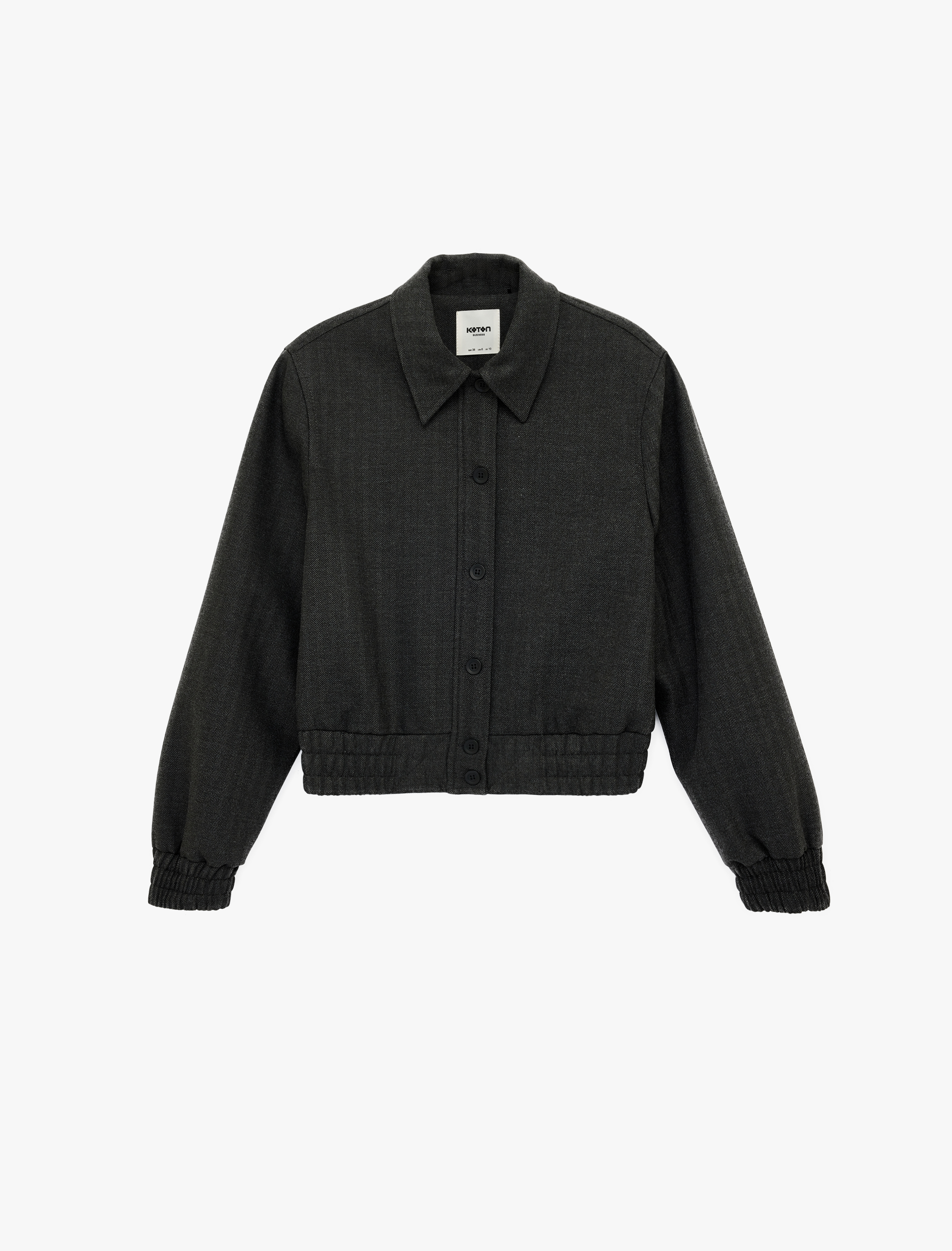   Rahat Kalıp Klasik Yaka Uzun Kollu Düğmeli Ceket