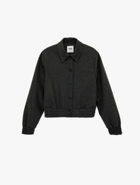 Rahat Kalıp Klasik Yaka Uzun Kollu Düğmeli Ceket