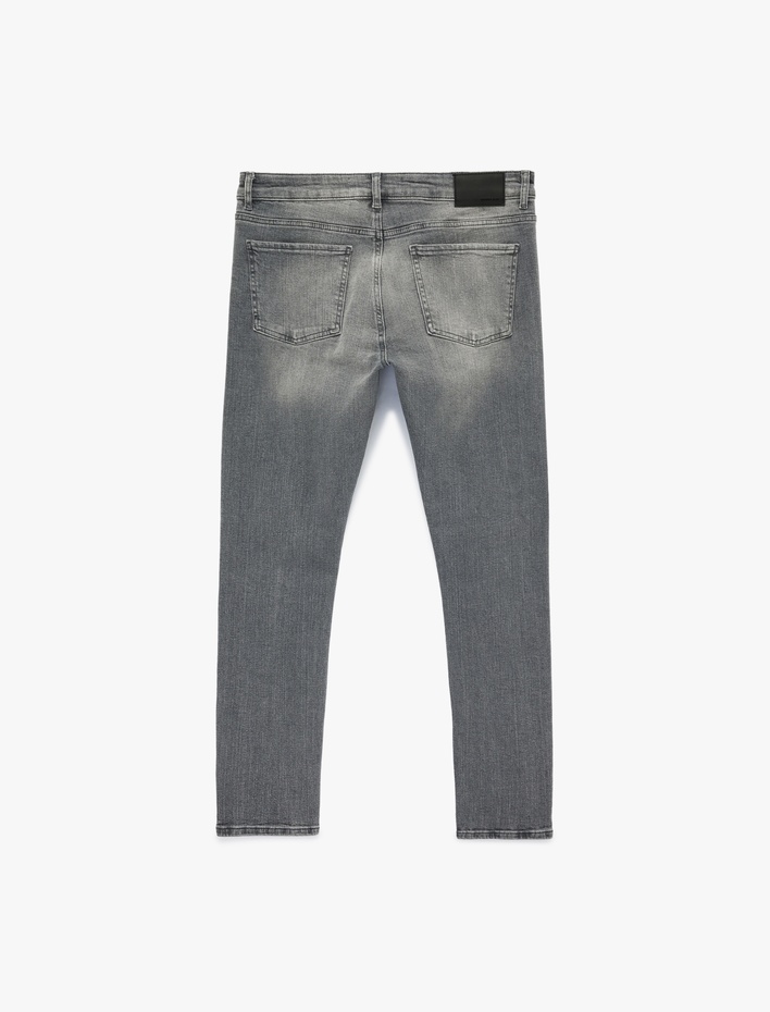  Normal Bel Pamuklu Cepli Skinny Fit Jean Pantolon - Michael Jean