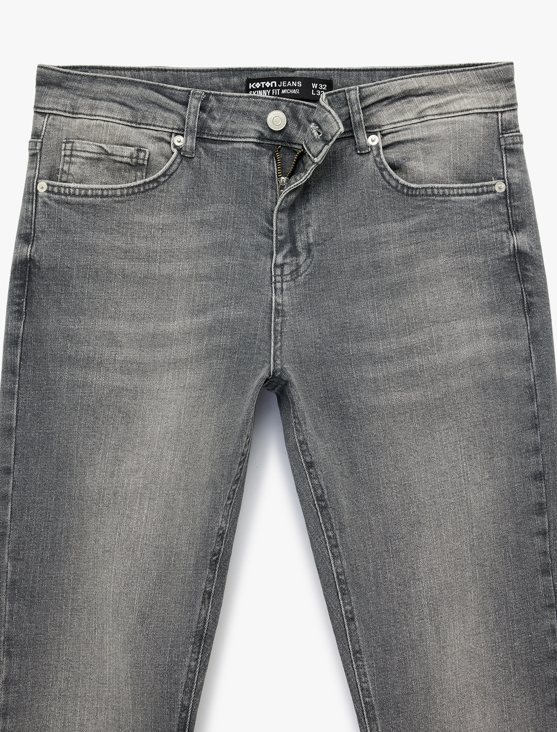   Normal Bel Pamuklu Cepli Skinny Fit Jean Pantolon - Michael Jean