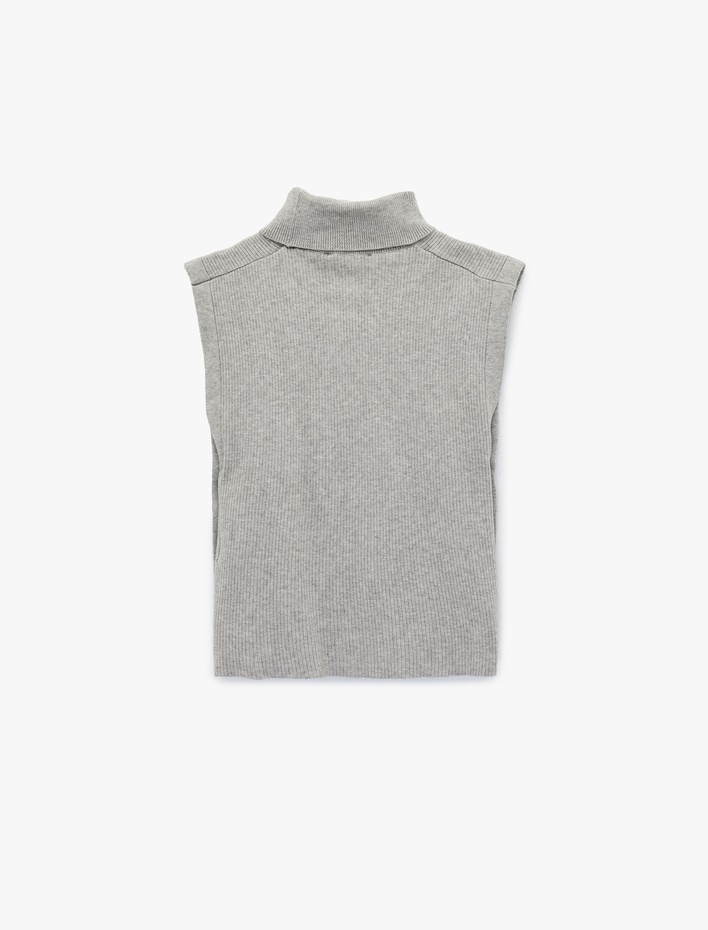  Yanları Düğme Kapama Detaylı Balıkçı Yaka Süveter