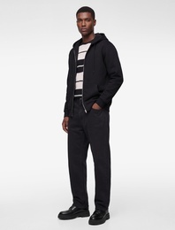 Uzun Kollu Fermuarlı Cep Detaylı Şardonlu Kapüşonlu Oversize Spor Sweatshirt