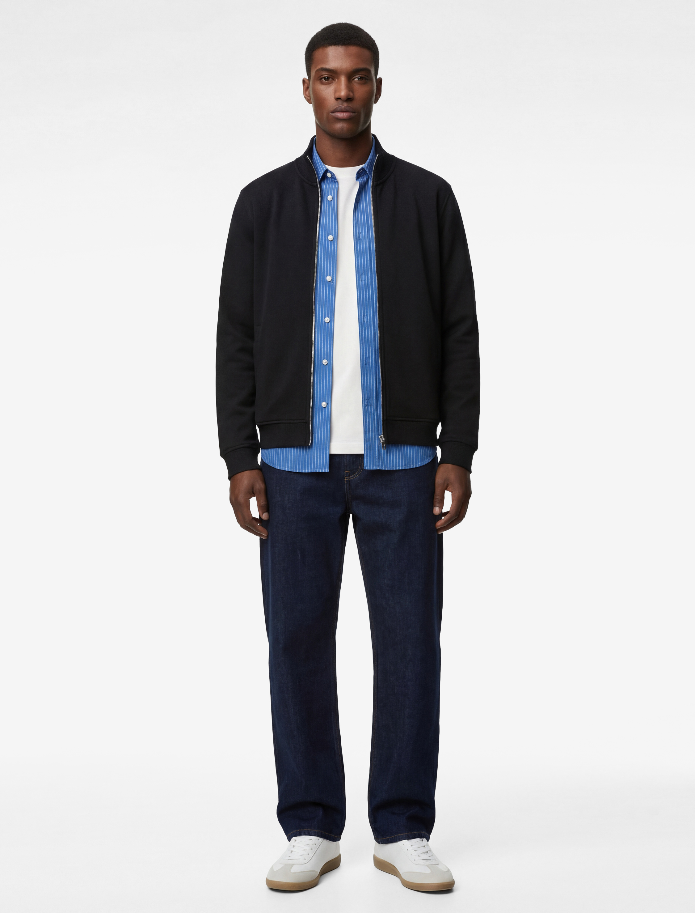   Şardonlu Uzun Kollu Cep Detaylı Basic Fermuarlı Hırka