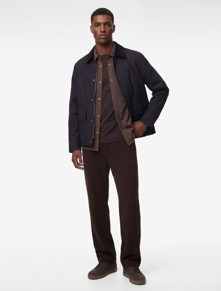  Duble Paça Cepli Beli Bağcıklı Eşofman Altı