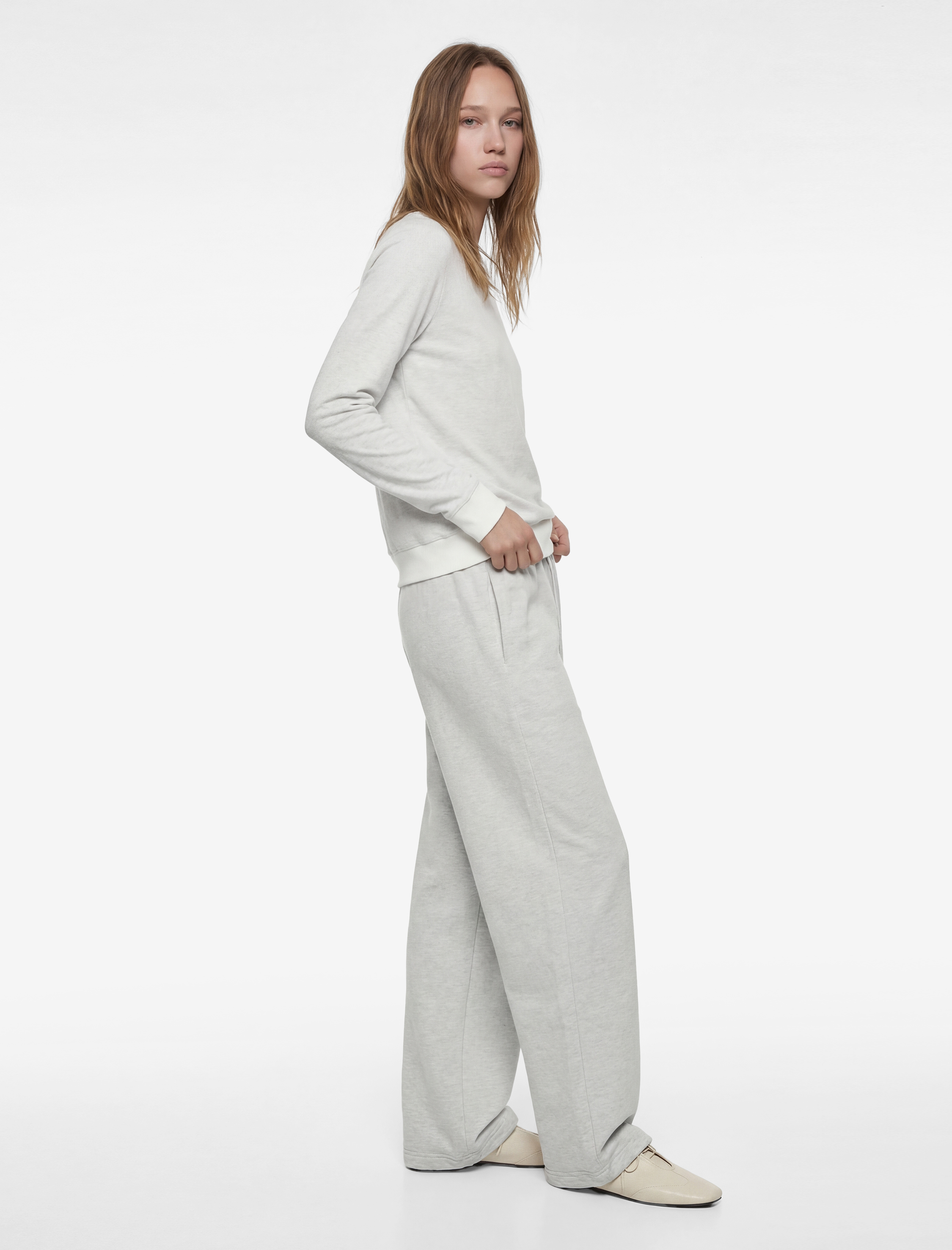   Bol Paça Beli Bağcıklı Cep Detaylı Eşofman Altı