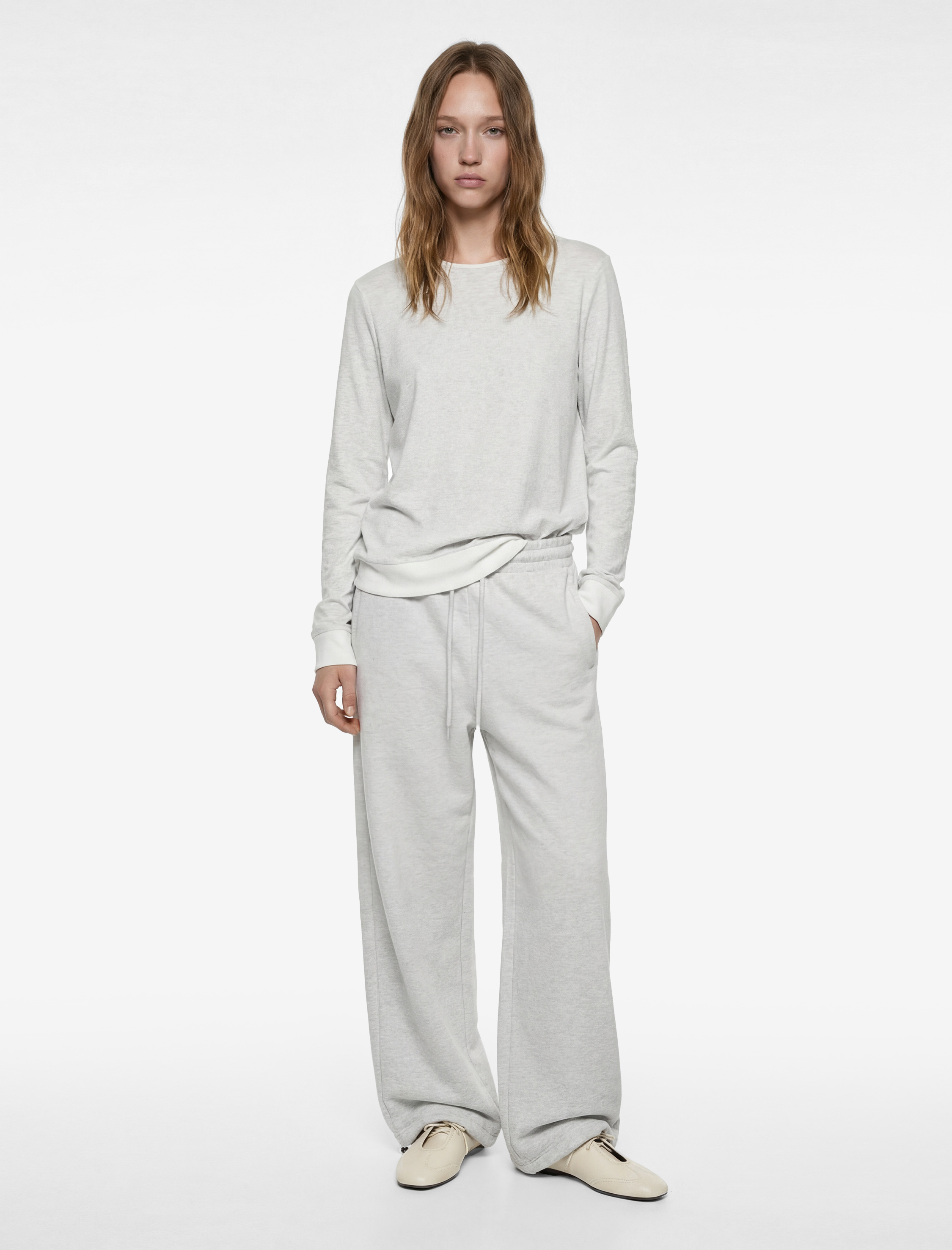   Bol Paça Beli Bağcıklı Cep Detaylı Eşofman Altı