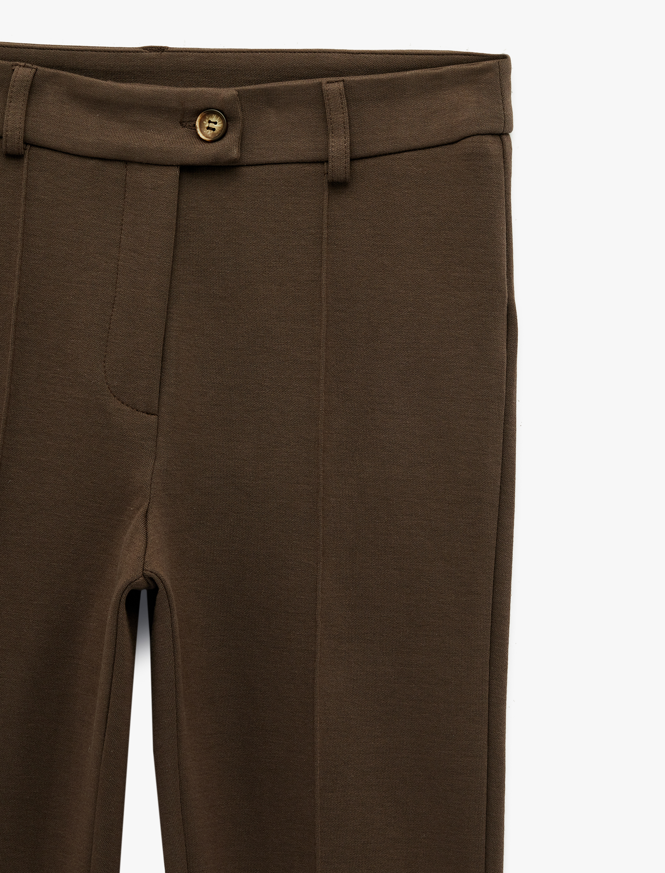   Slim Fit Pamuklu İspanyol Paça Tayt