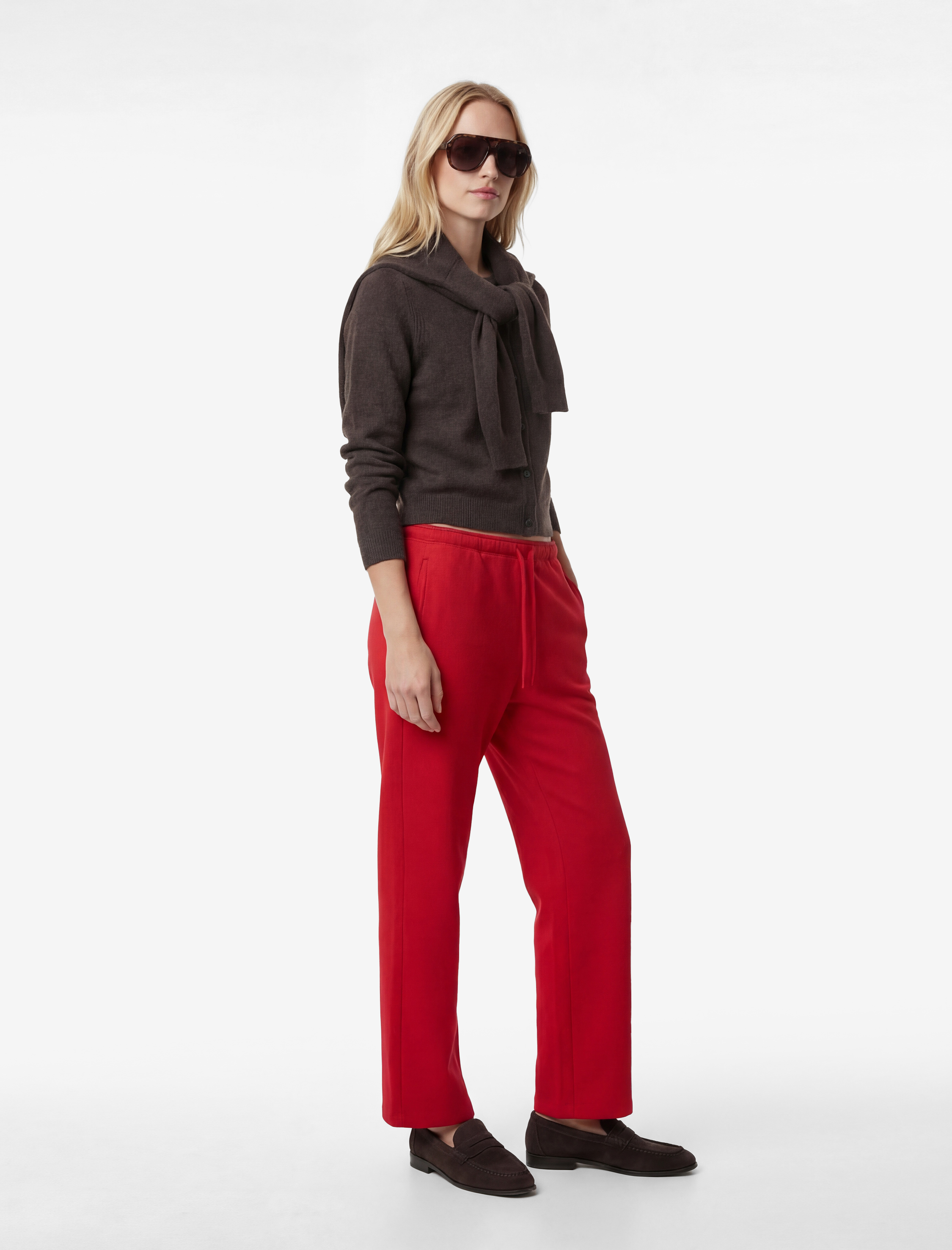   Üç İplik Şardonlu Cepli Bol Paça Eşofman Altı