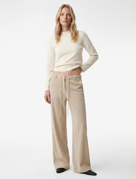 Regular Fit Uzun Kollu Hafif Dik Yaka Triko Kazak