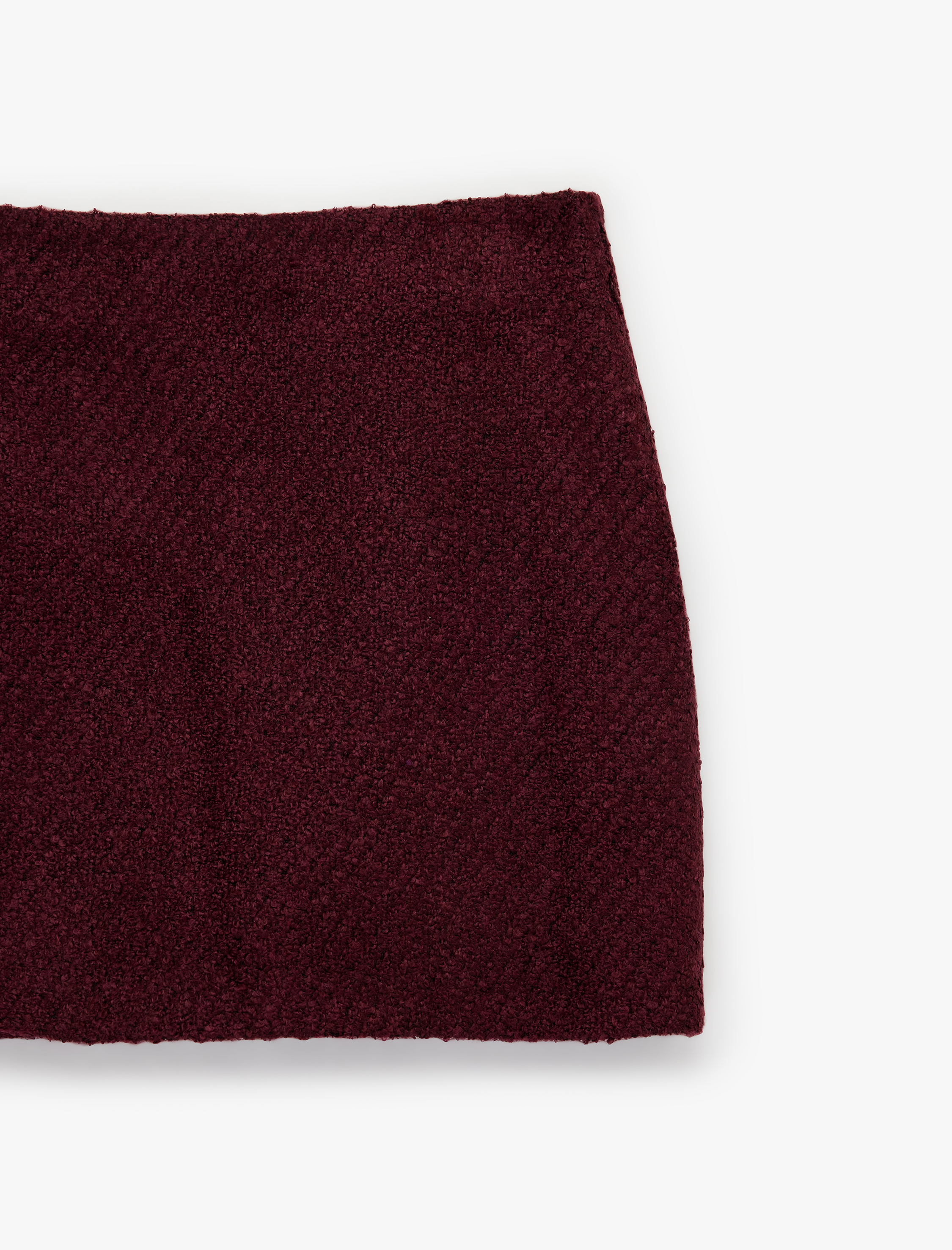   Slim Fit A Kesim Mini Tüvit Etek