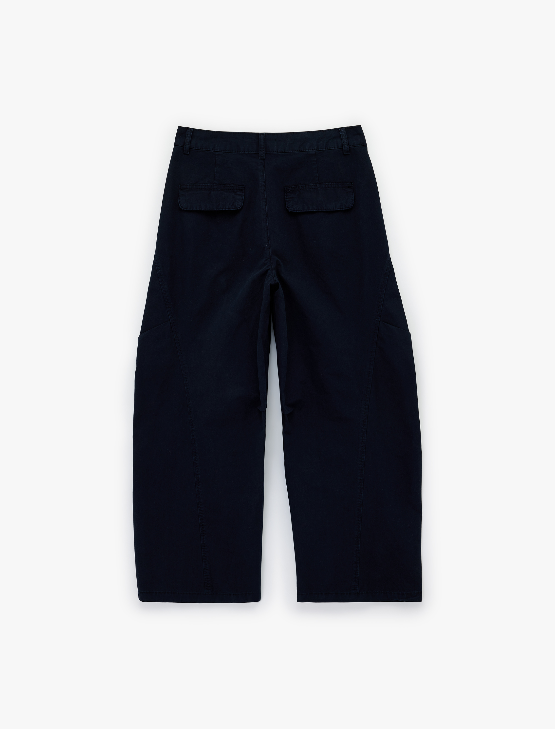   Pamuklu Cepli Düğmeli Normal Bel Rahat Kalıp Balon Pantolon