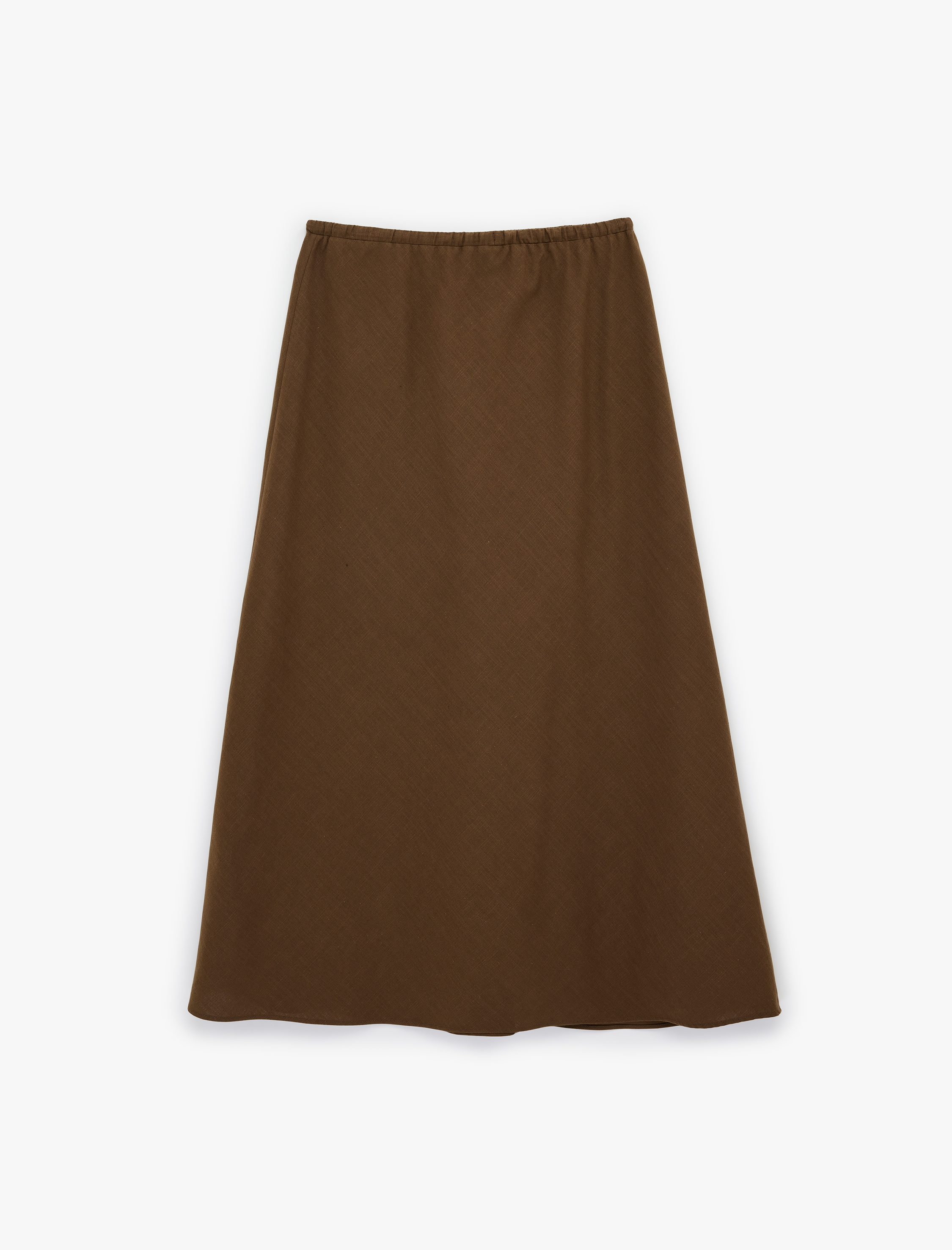   Pamuklu Beli Bağcıklı Uzun A Kesim Etek