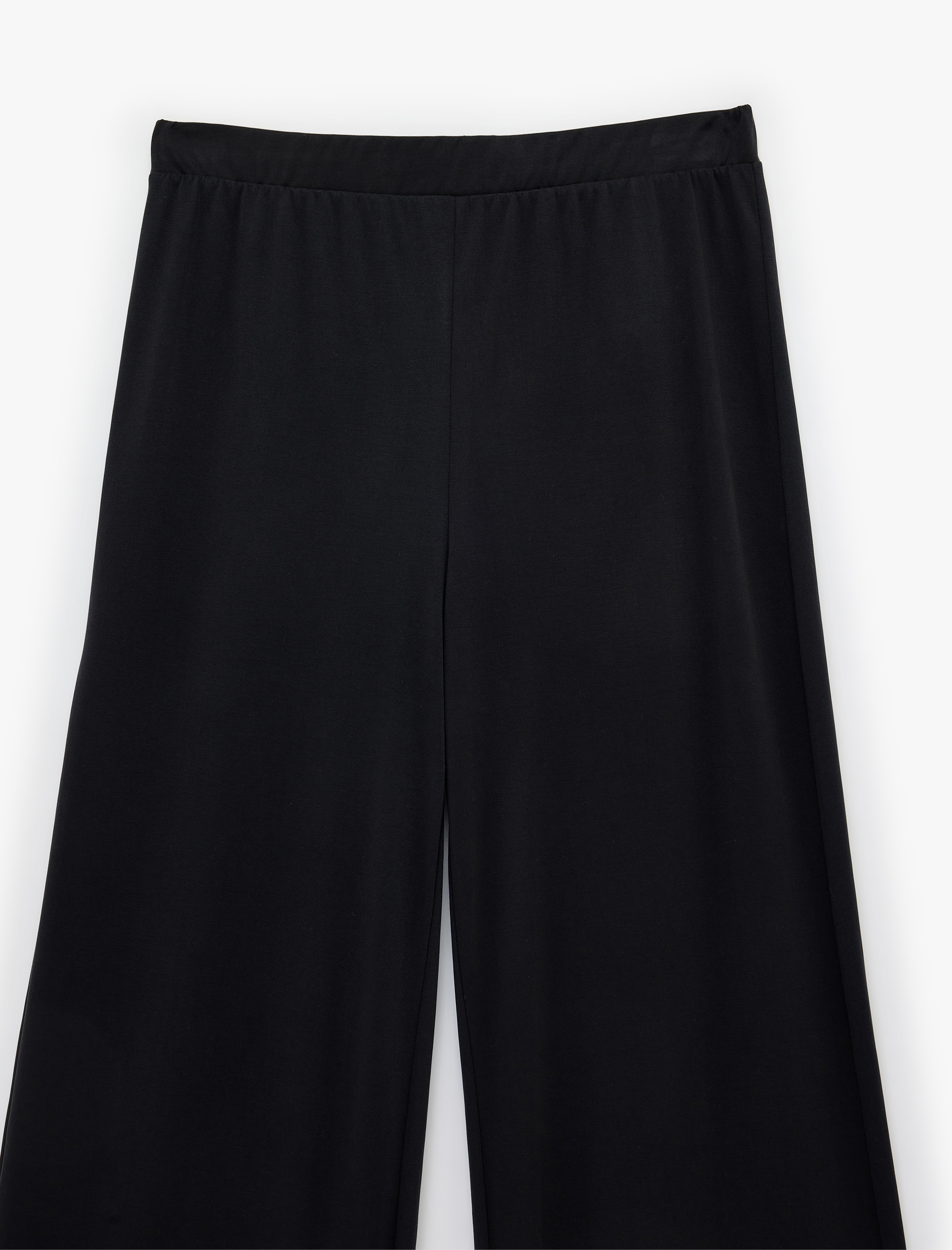   Beli Lastikli Modal Karışımlı Bol Paça Pijama Altı