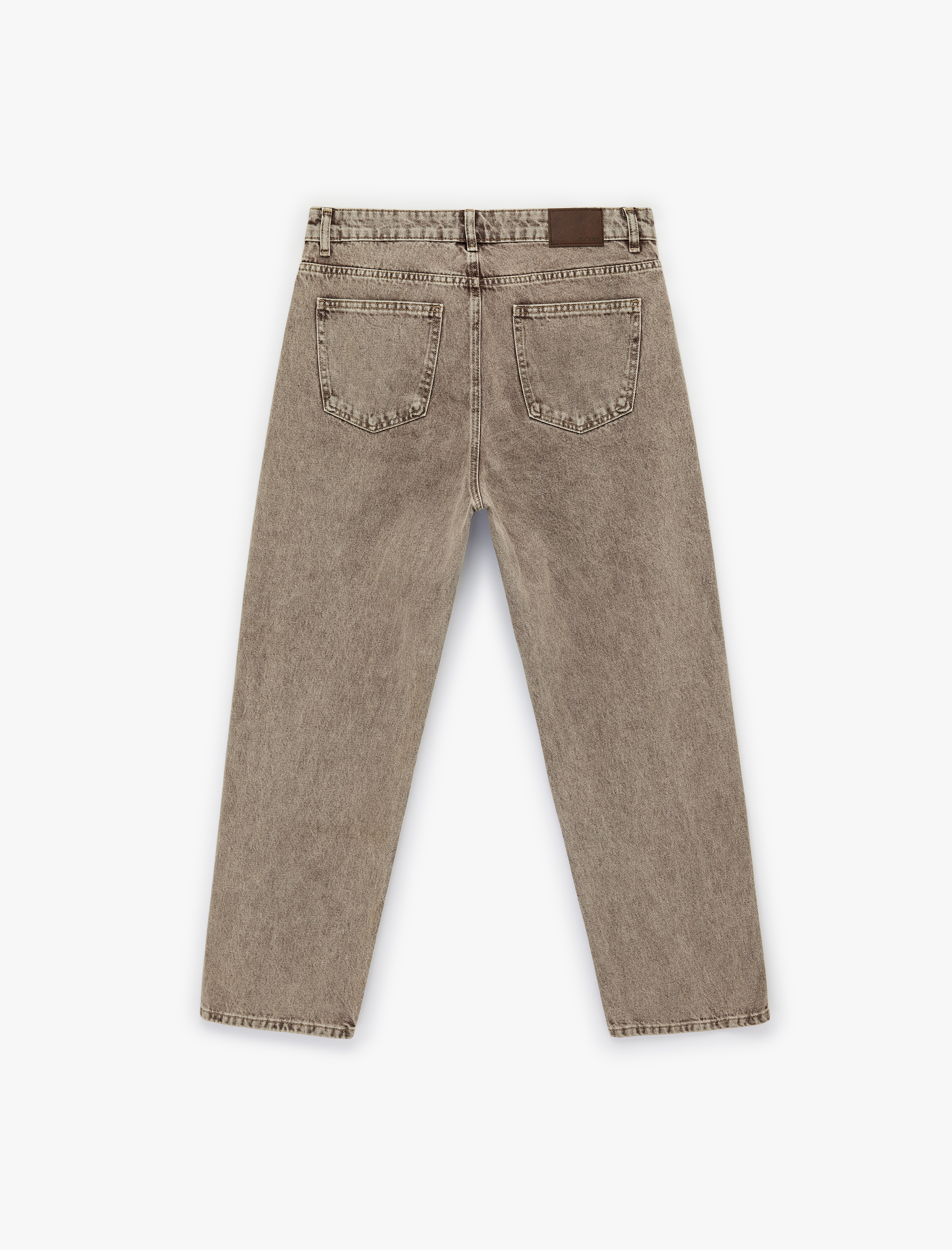   Pamuklu Bol Normal Bel Baggy Jean Pantolon