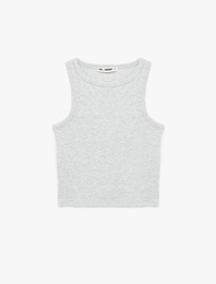 Slim Fit Bisiklet Yaka Kolsuz Atlet