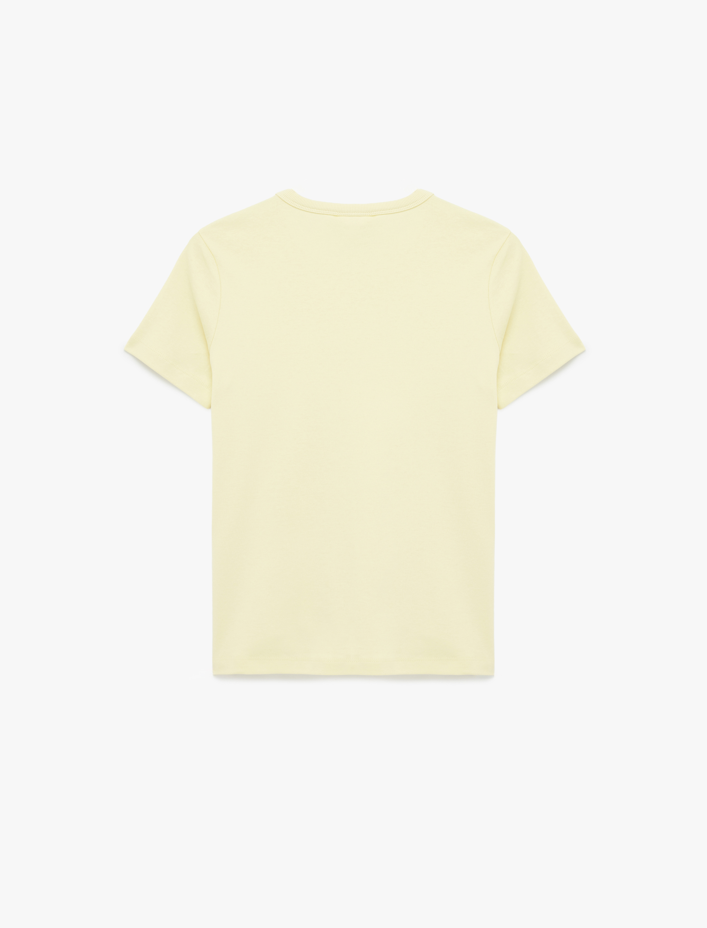   Slim Fit Pamuklu Kısa Kollu Bisiklet Yaka Basic Tişört