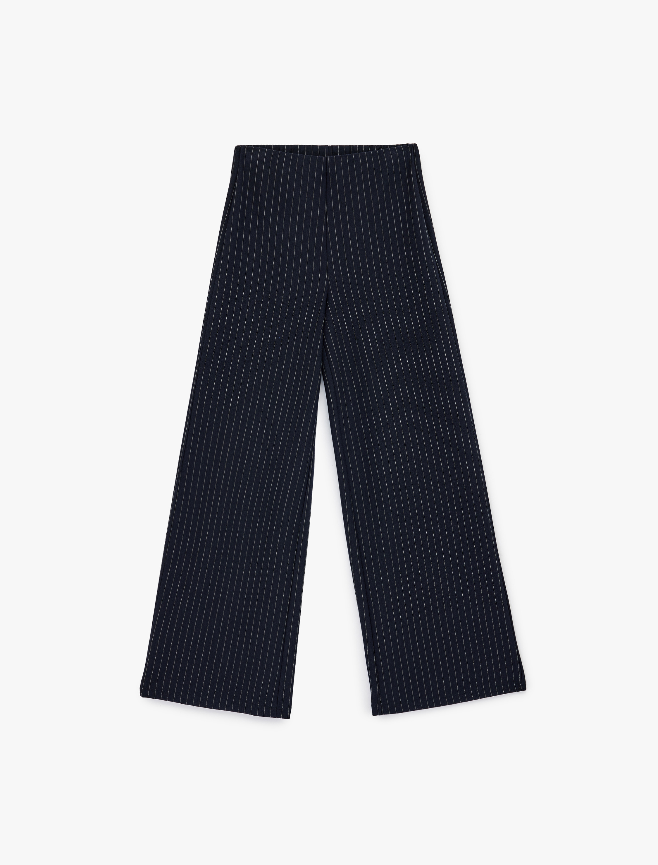   Normal Bel Çizgili Geniş Paça Pantolon