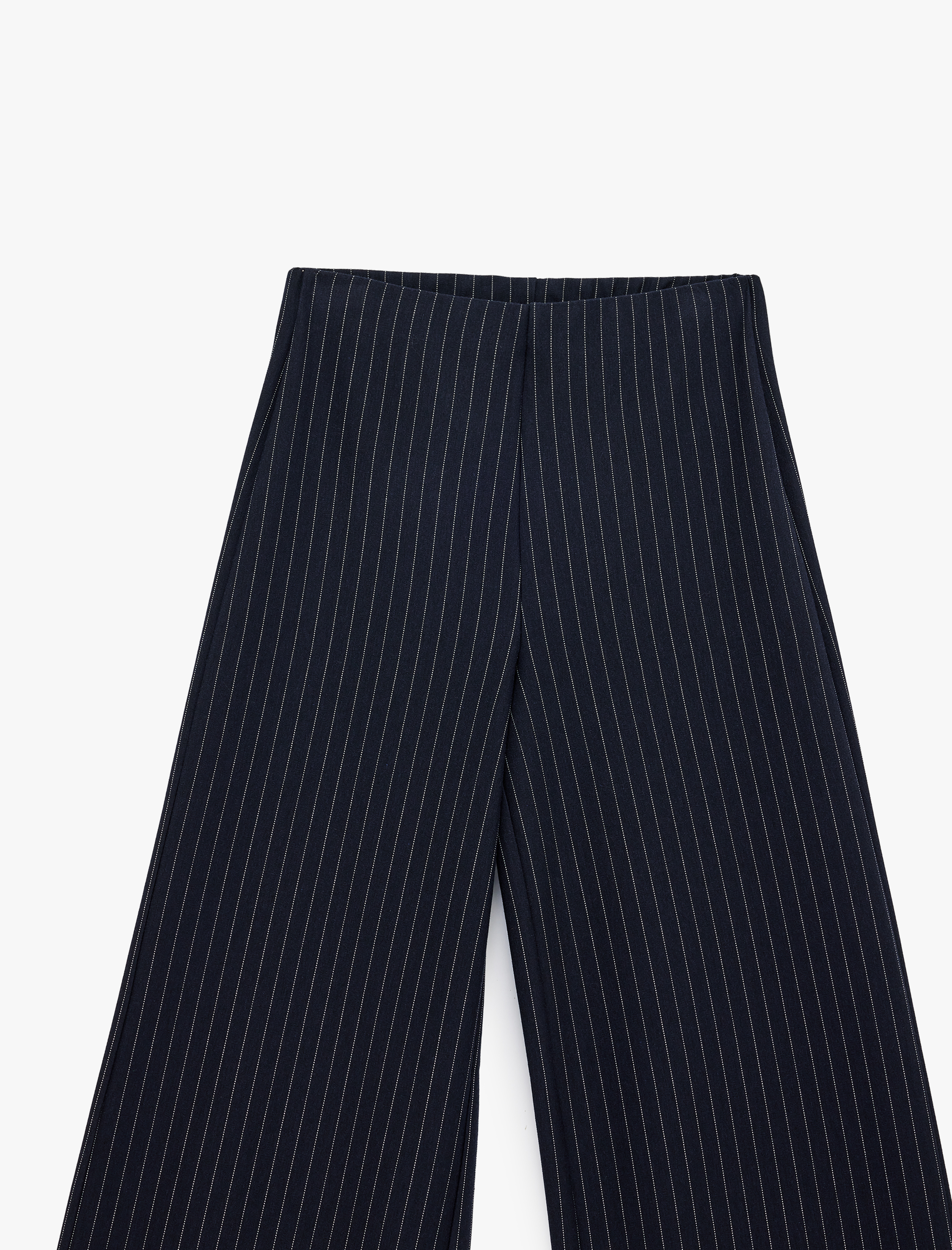   Normal Bel Çizgili Geniş Paça Pantolon