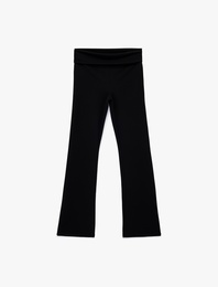 Slim Fit Normal Bel Düz Paça Tayt Pantolon