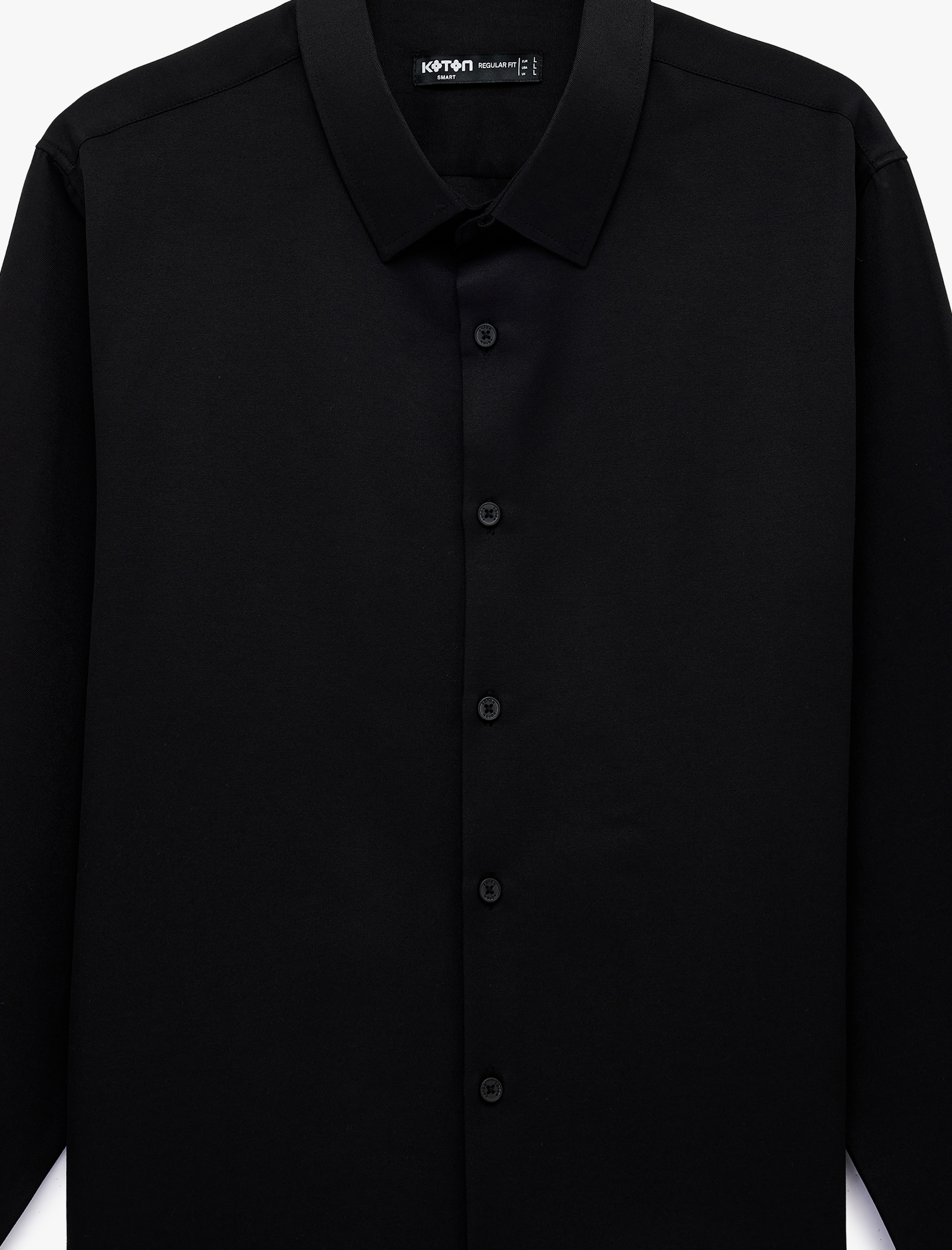   Regular Fit Uzun Kollu Düğmeli Klasik Yarım İtalyan Yaka Gömlek