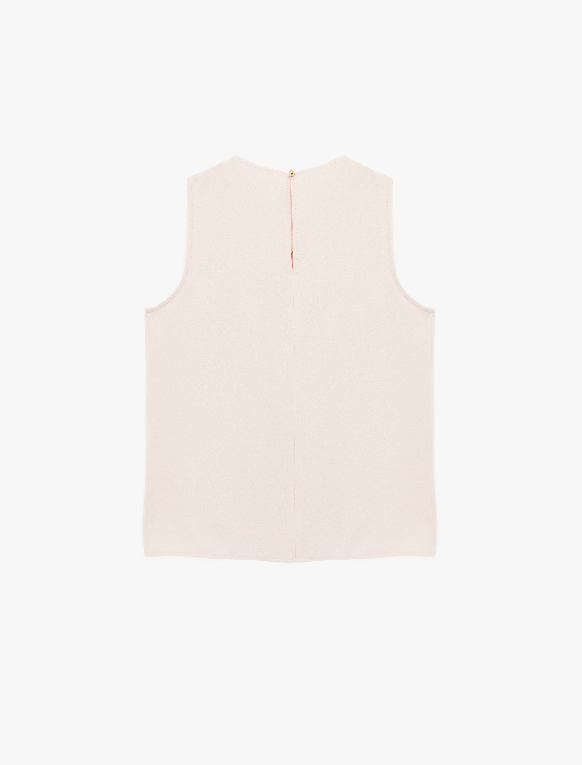   Asimetrik Yaka Metal Aksesuarlı Kolsuz Bluz